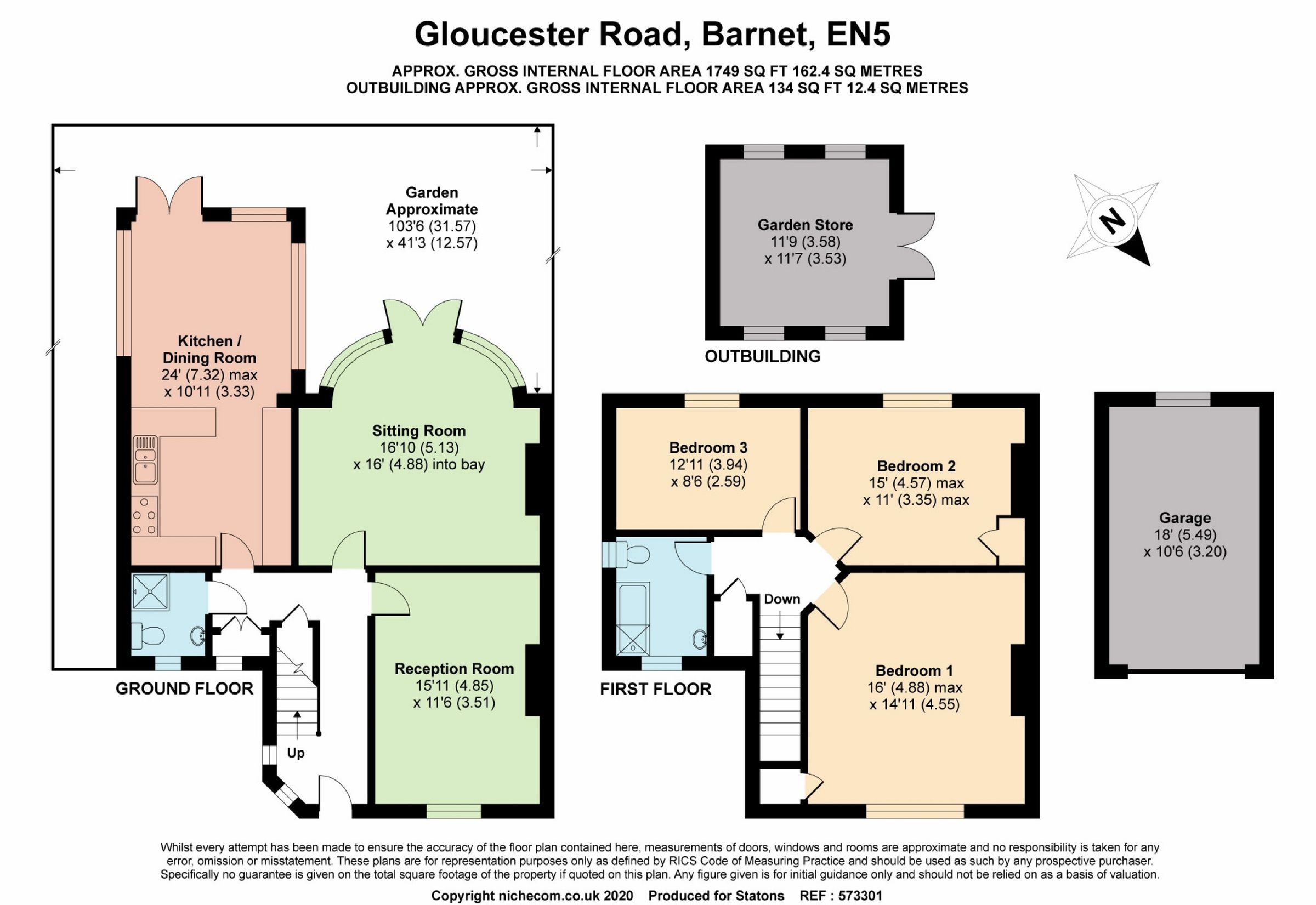 3 bed detached house for sale in Gloucester Road, New Hertfordshire EN5 Zoopla
