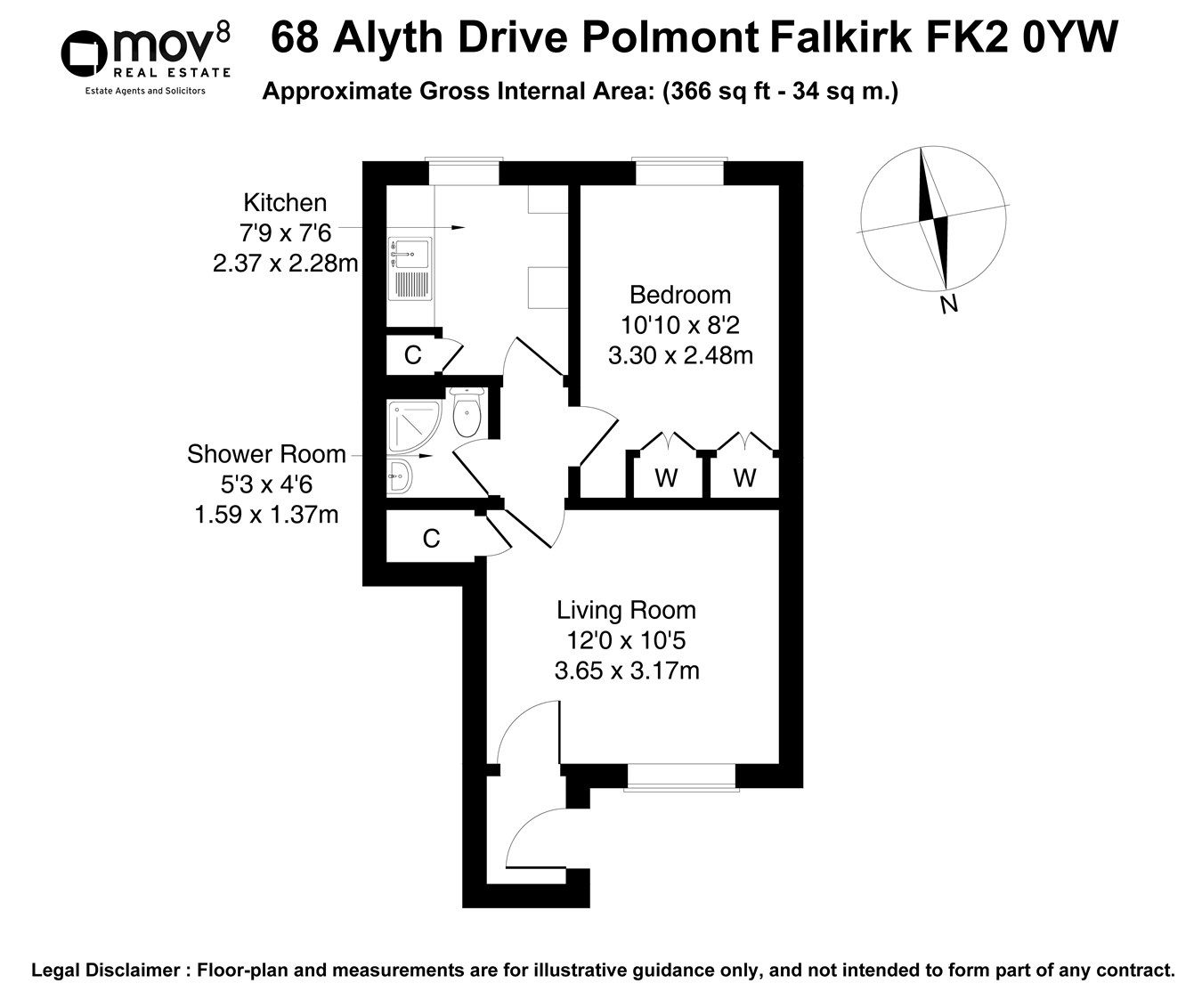 1 bed flat for sale in Alyth Drive, Polmont, Falkirk FK2 Zoopla
