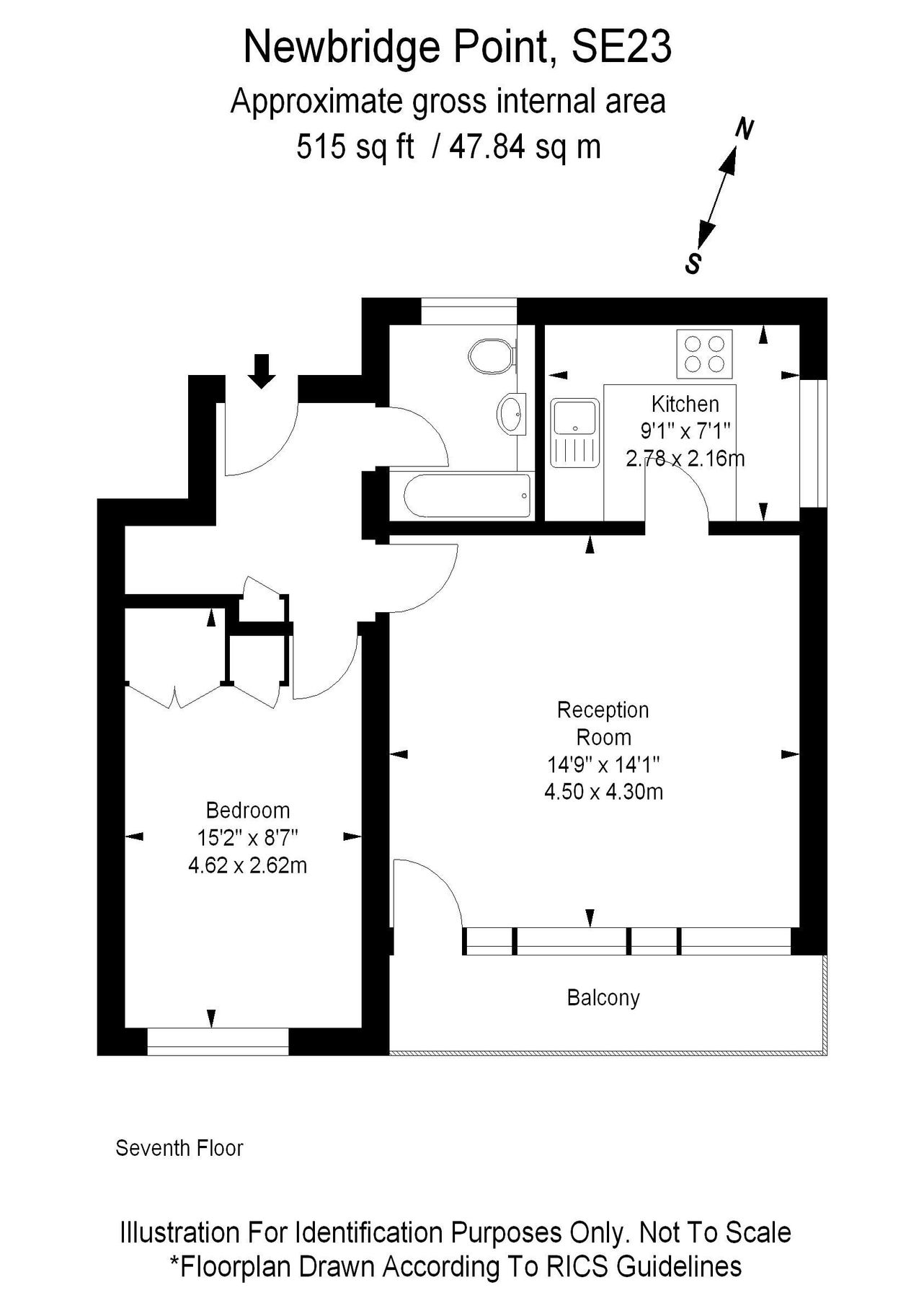 1 bed flat to rent in Newbridge Point, Forest Hill SE23 Zoopla