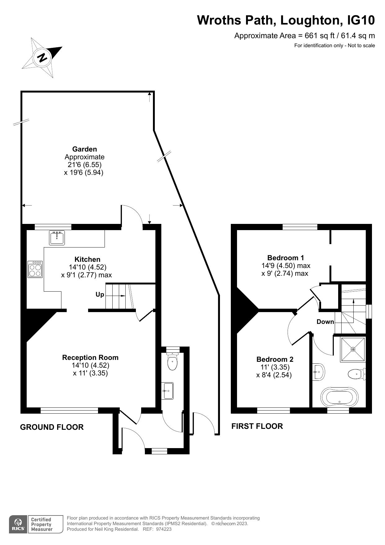 2 bed semidetached house for sale in Wroths Path, Loughton, Essex IG10 Zoopla