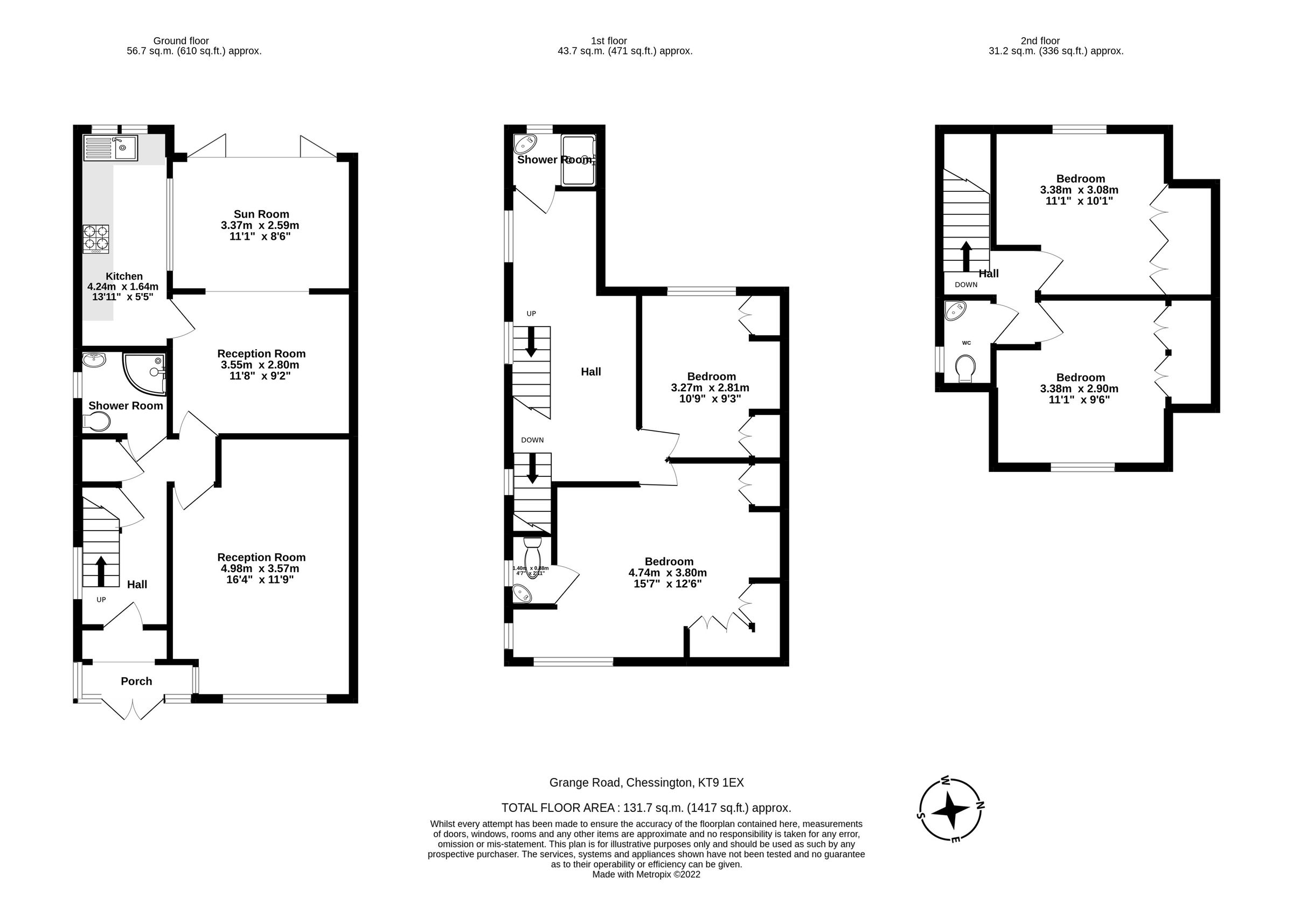 4 bed semidetached house for sale in Grange Road, Chessington KT9 Zoopla
