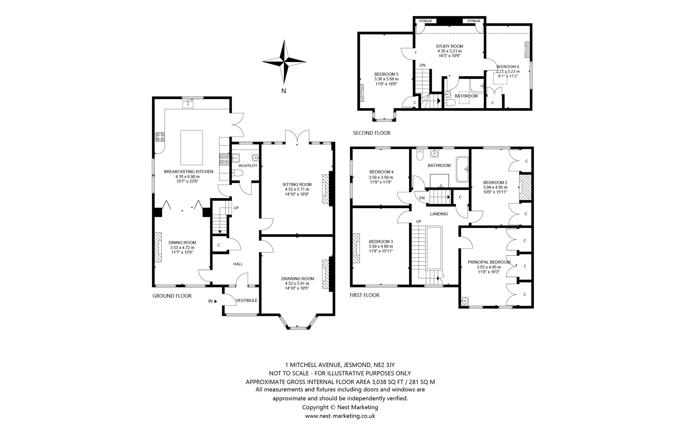 6 bed semidetached house for sale in Mitchell Avenue, Jesmond