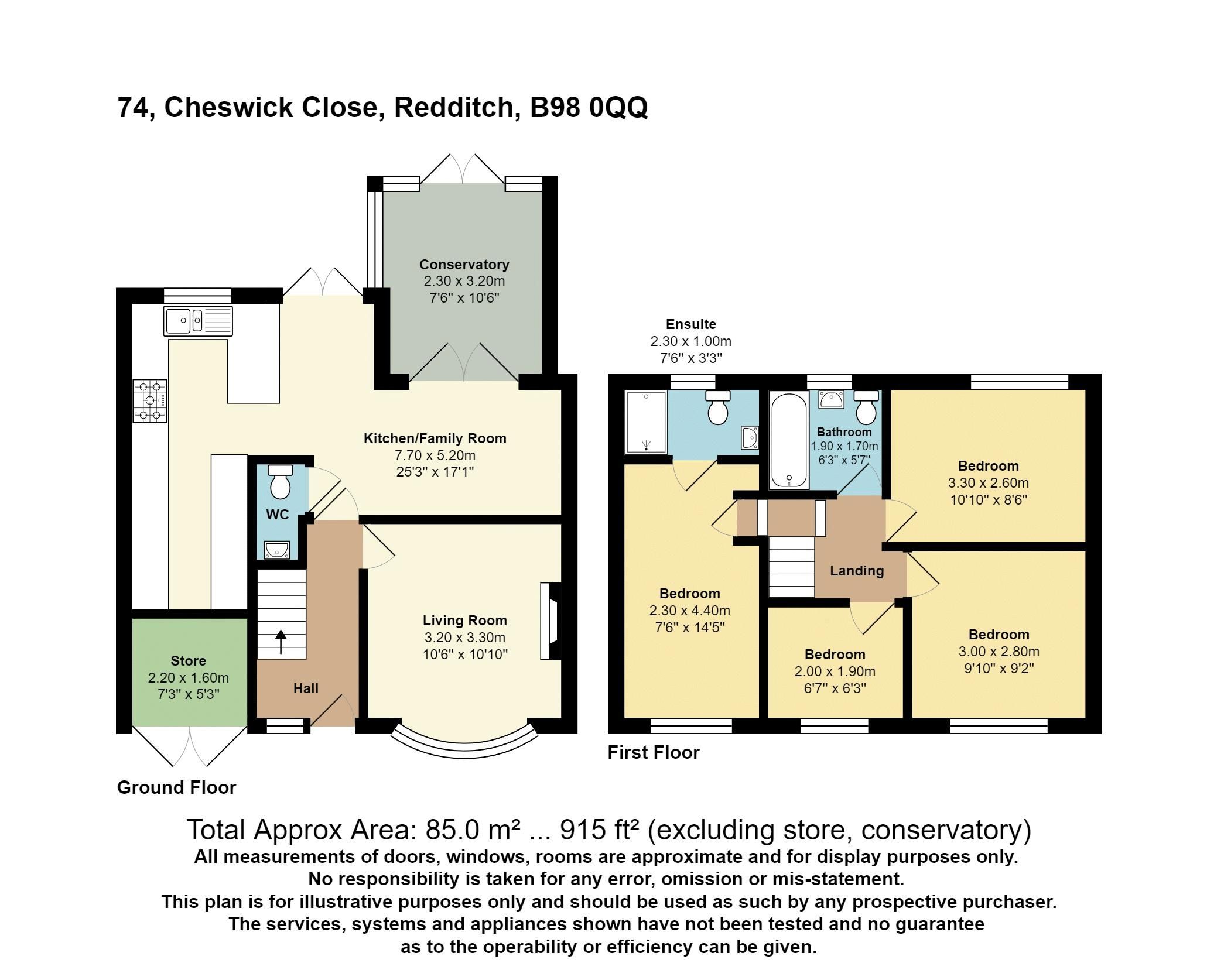 4 bed semidetached house for sale in Cheswick Close, Winyates Green