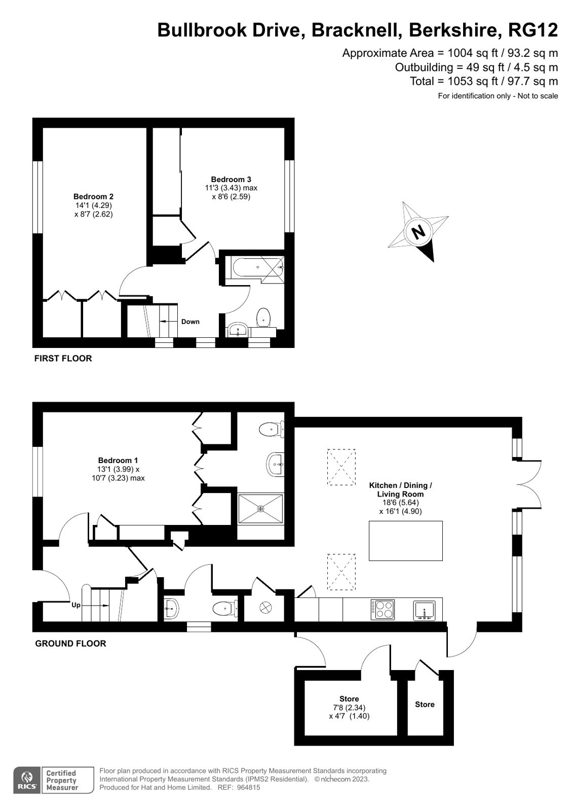 3 bed semidetached house for sale in Bullbrook Drive, Bracknell