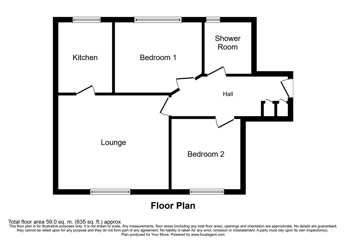 2 bed flat to rent in Longview Drive, Wardley, Swinton, Manchester M27