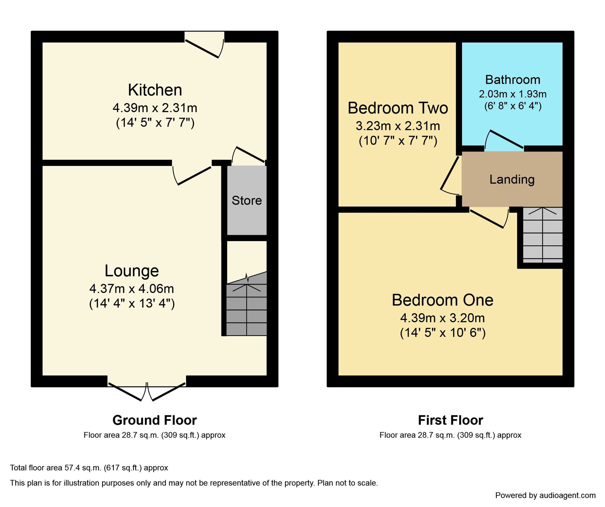 2 bed terraced house to rent in Clavering Place, Annfield Plain