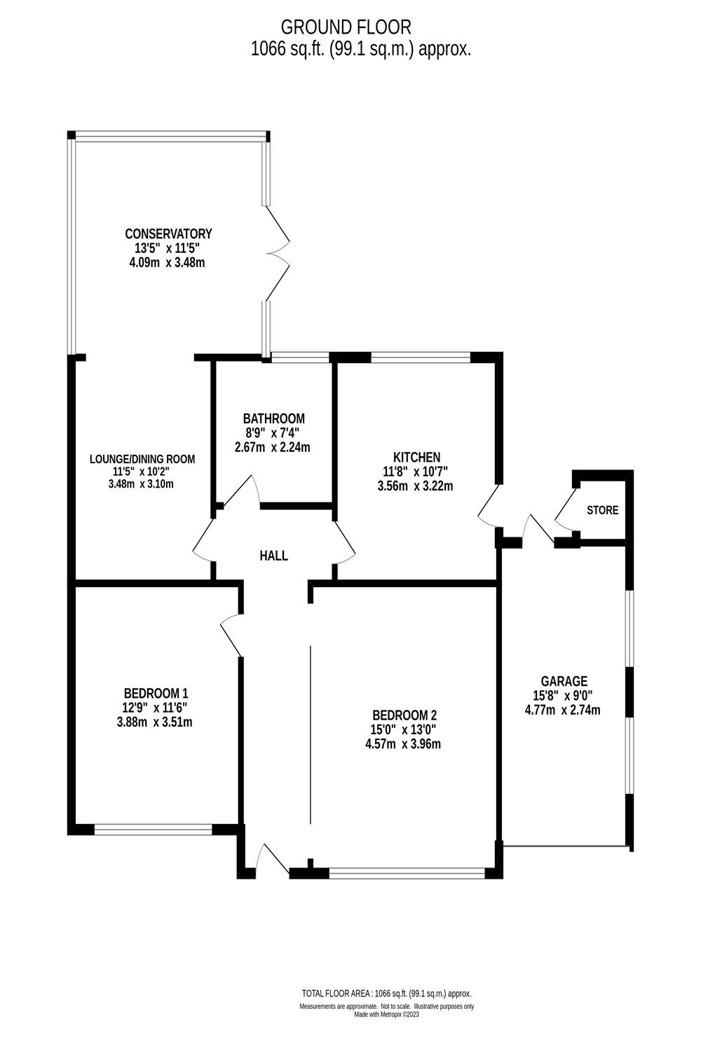 2 bed detached bungalow for sale in Pine Lodge, Dairyground Road