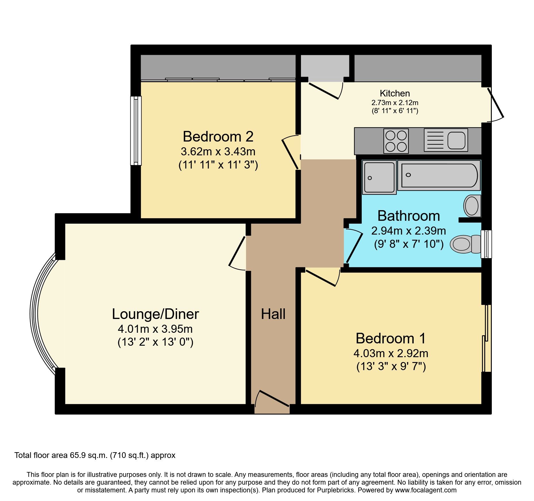 2 bed semidetached bungalow for sale in Bedonwell Road, Bexleyheath