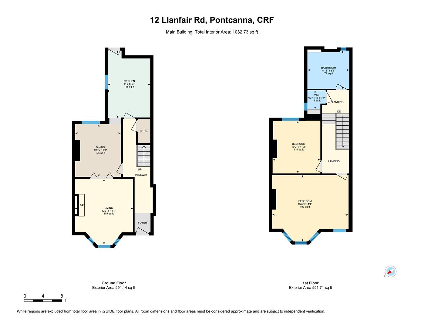 2 bed terraced house for sale in Llanfair Road, Pontcanna, Cardiff CF11