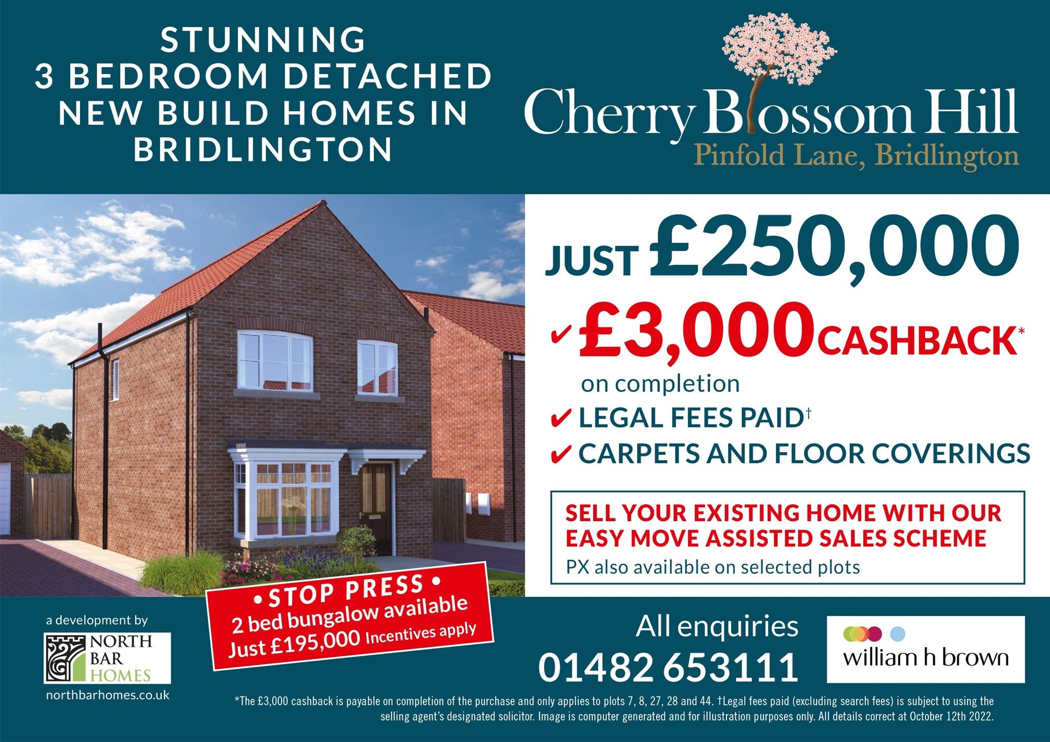 New home, 2 bed semidetached bungalow for sale in Pinfold Lane