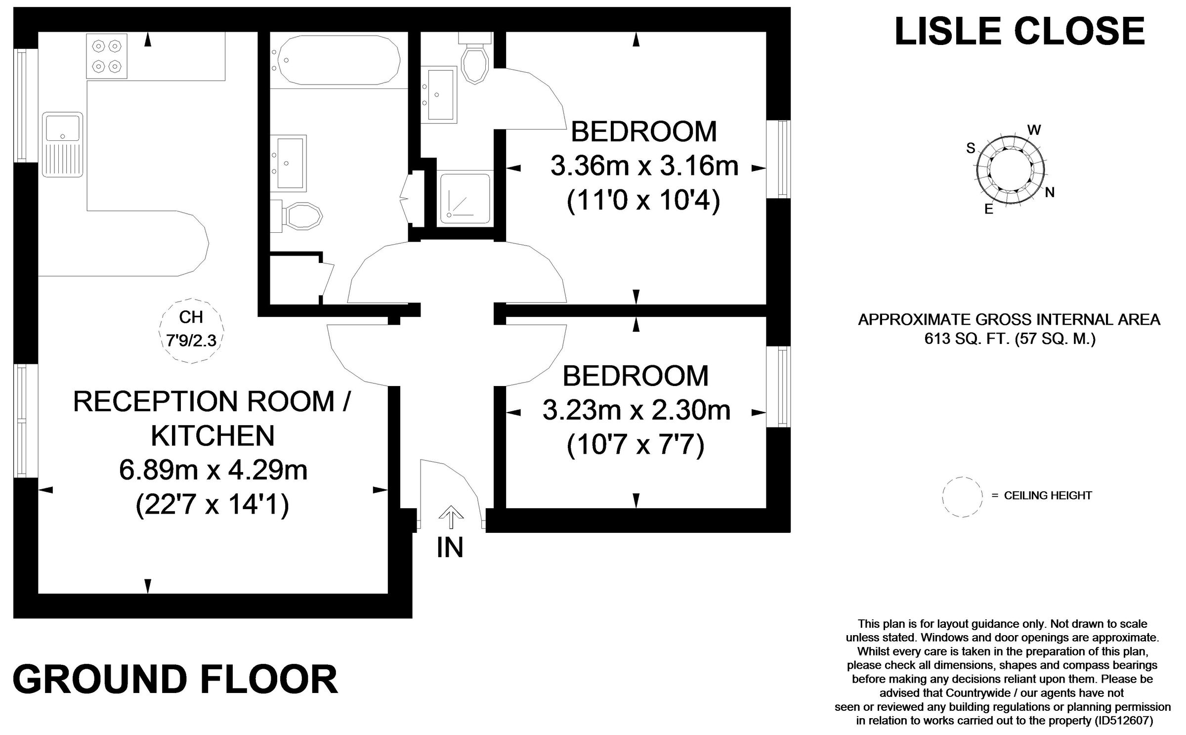 2 bed flat to rent in Lisle Close, London SW17 Zoopla