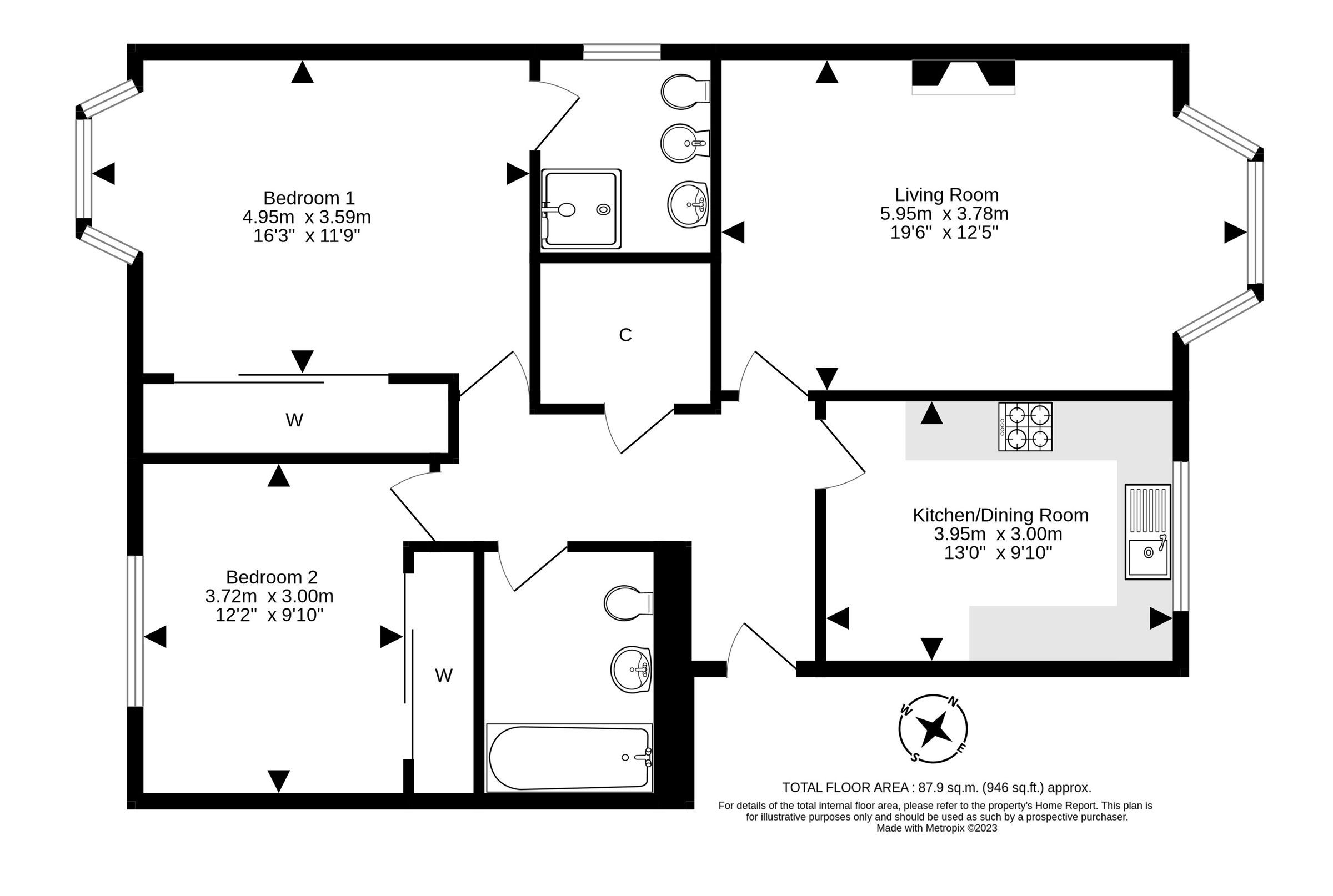 2 bed flat for sale in 22/1 Cramond Road North, Edinburgh EH4 Zoopla