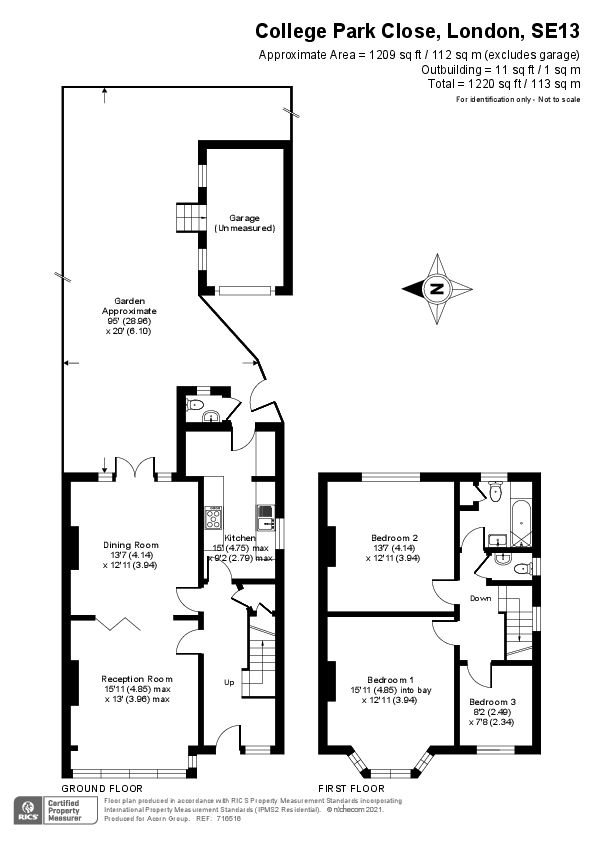 3 bed semidetached house for sale in College Park Close, London SE13