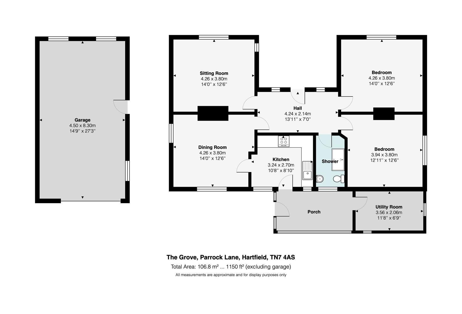 2 bed detached bungalow for sale in Parrock Lane, Upper Hartfield