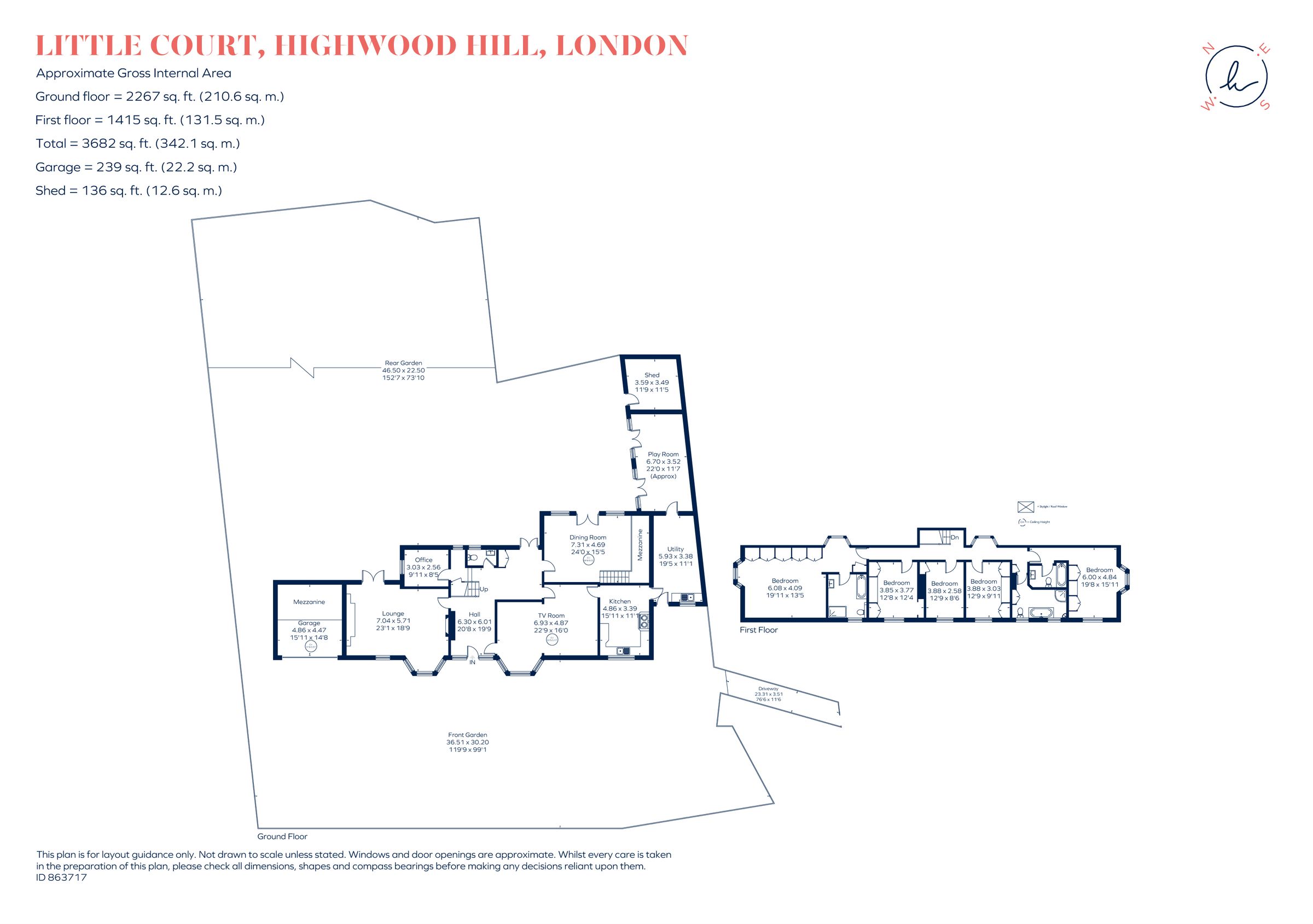 5 bed detached house for sale in Highwood Hill, Mill Hill NW7 Zoopla