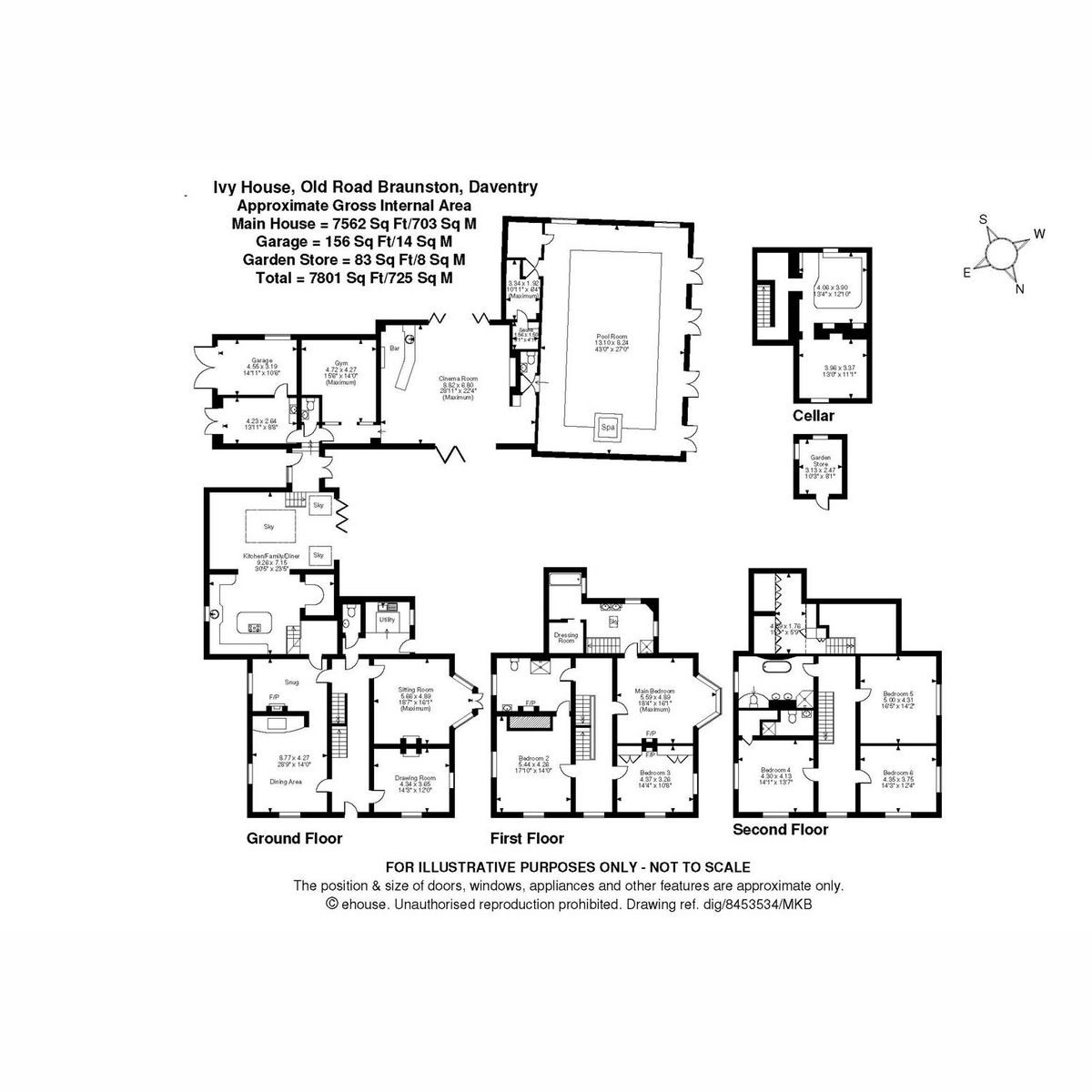 6 bed detached house for sale in Old Road, Braunston, Daventry