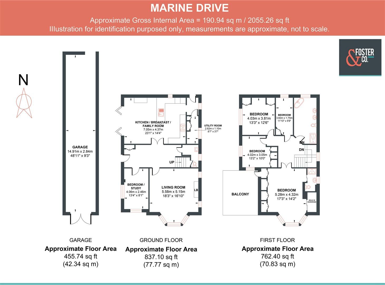 4 bed detached house for sale in Marine Drive, GoringBySea, Worthing