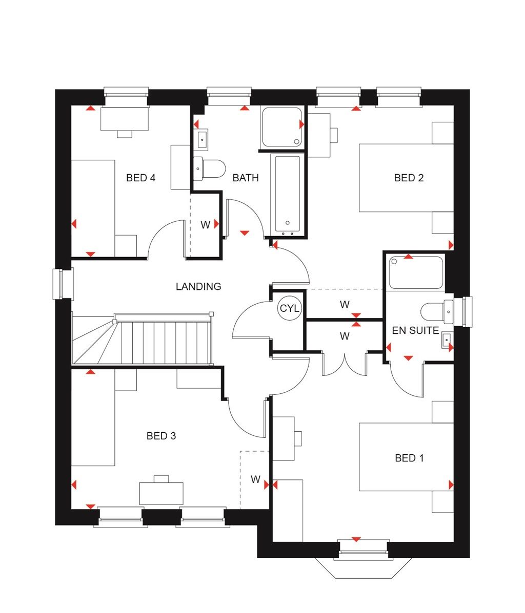 New home, 4 bed detached house for sale in "Holden" at Ersham Road, Hailsham BN27 Zoopla