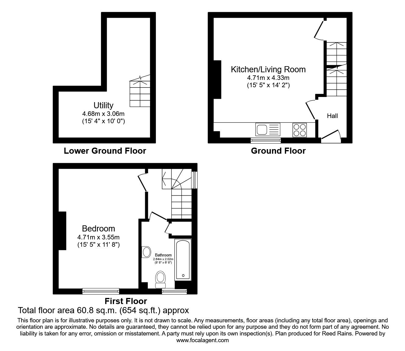 1 bed end terrace house for sale in Springfield Road, Morley, Leeds