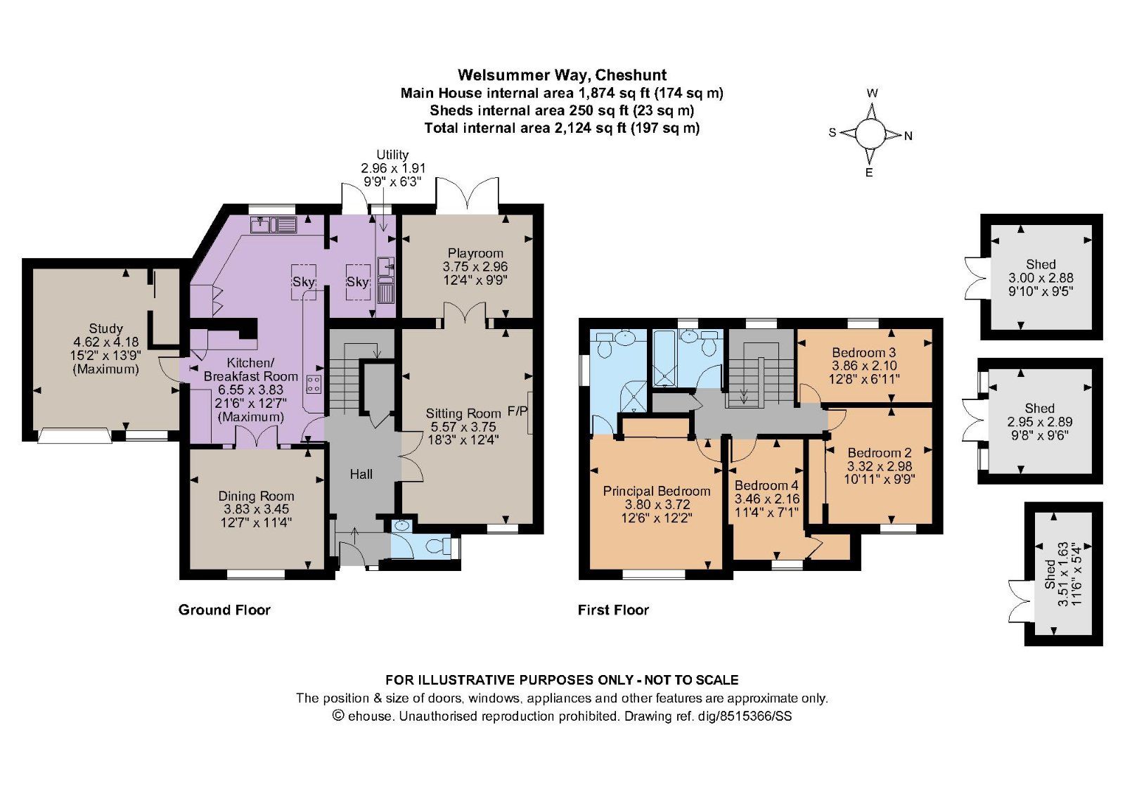 4 bed detached house for sale in Welsummer Way, Cheshunt, Hertfordshire EN8 Zoopla