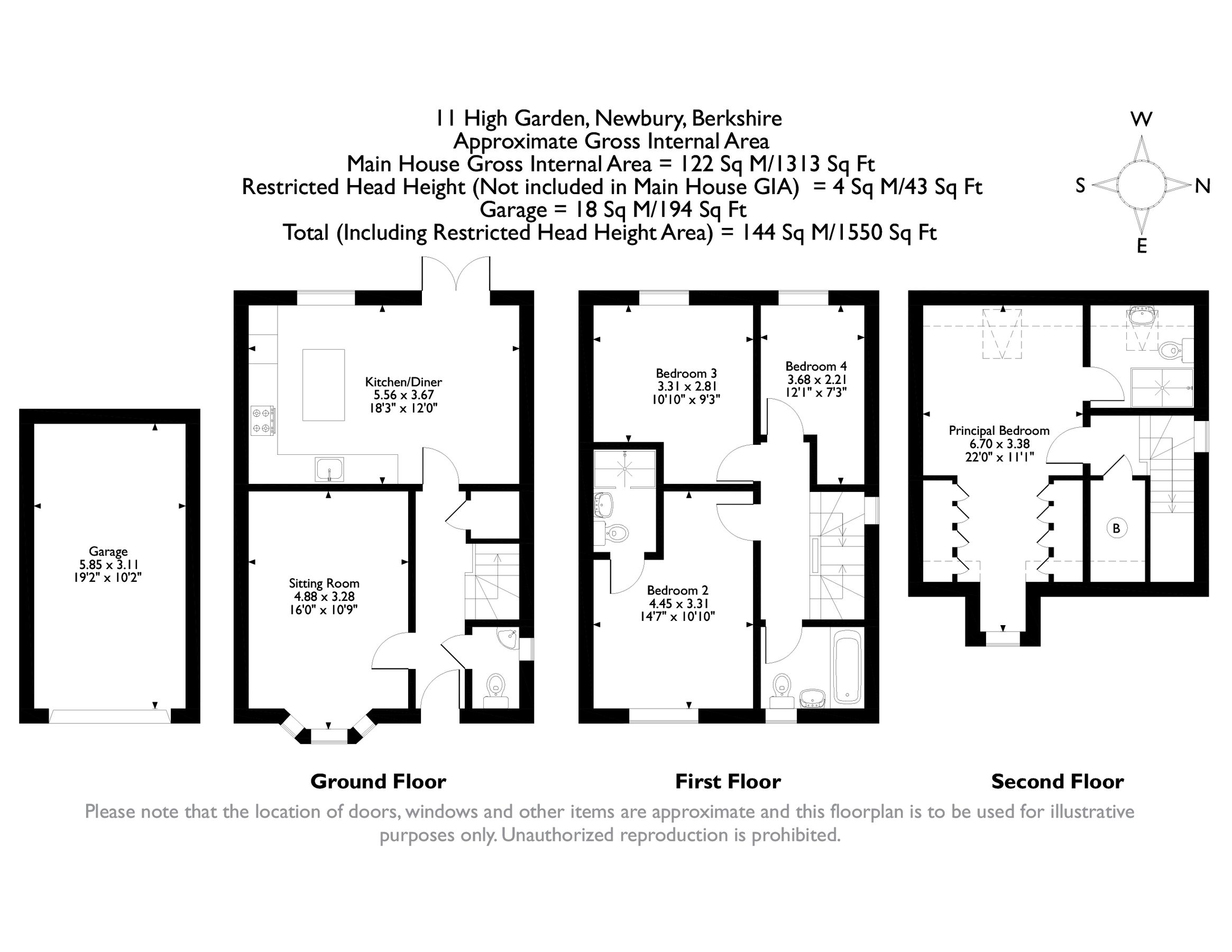 4 bed detached house for sale in High Garden, Newbury, Berkshire RG14
