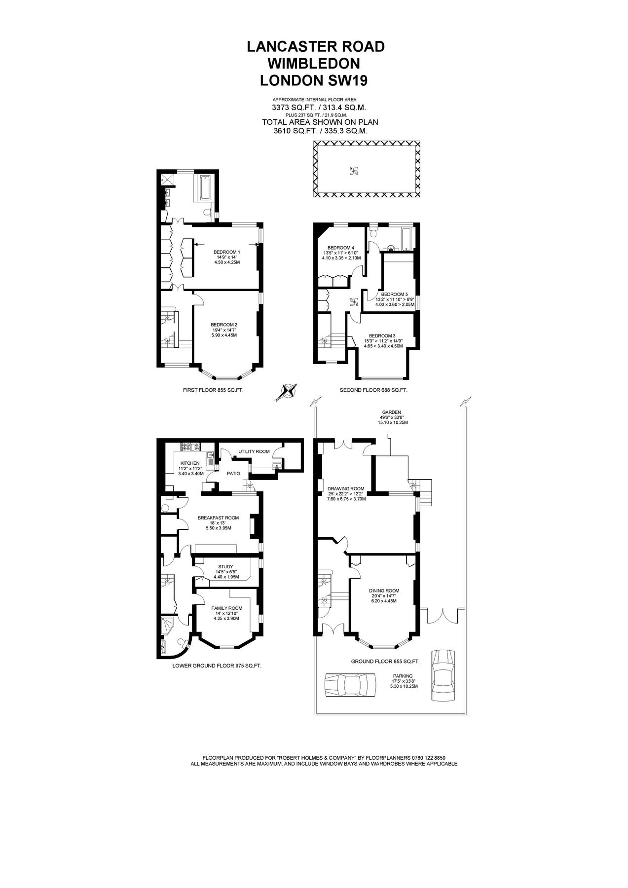 5 bed semidetached house for sale in Lancaster Road, London SW19 Zoopla