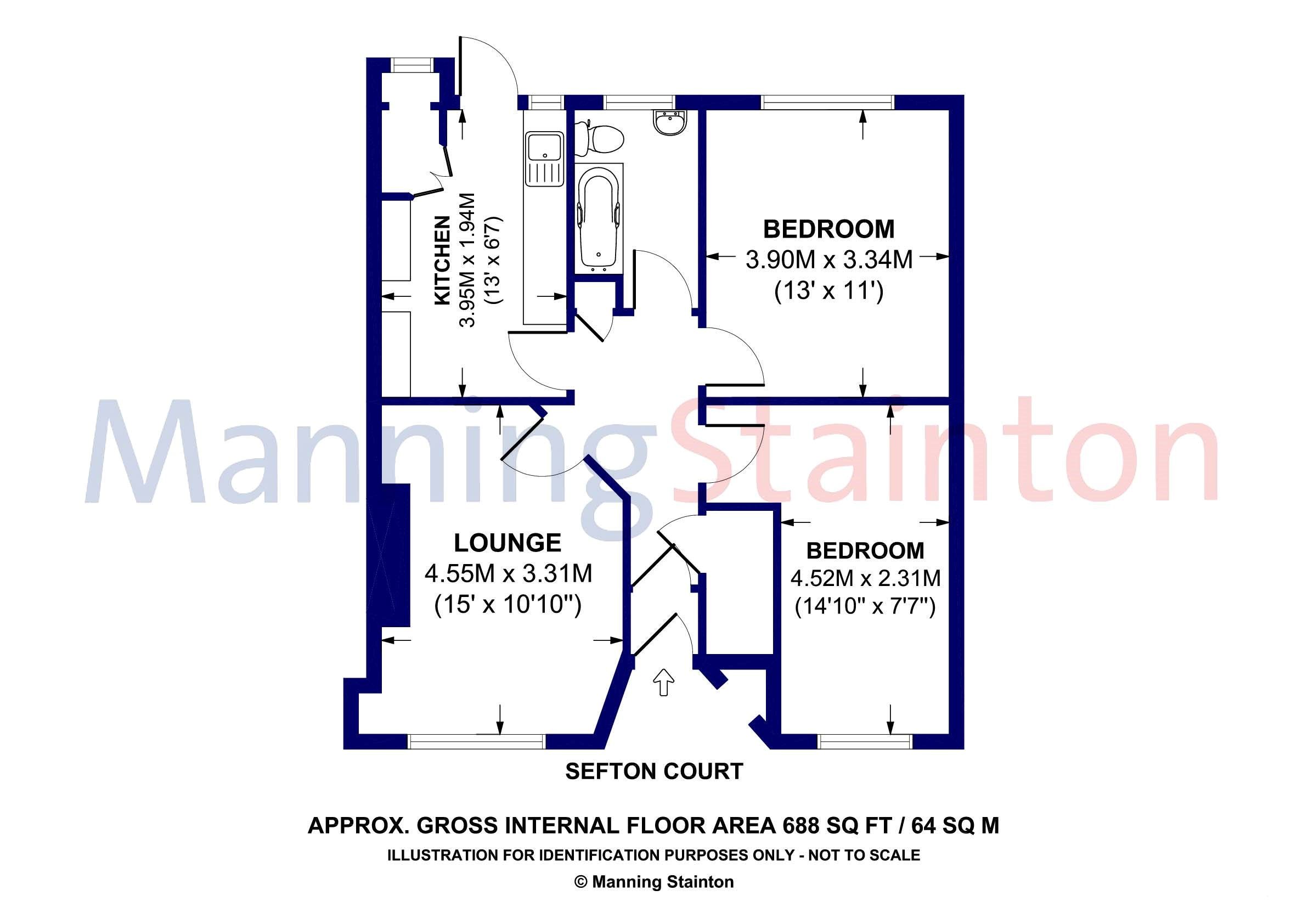 2 bed flat for sale in Sefton Court, 133 Otley Road, Leeds LS6 Zoopla