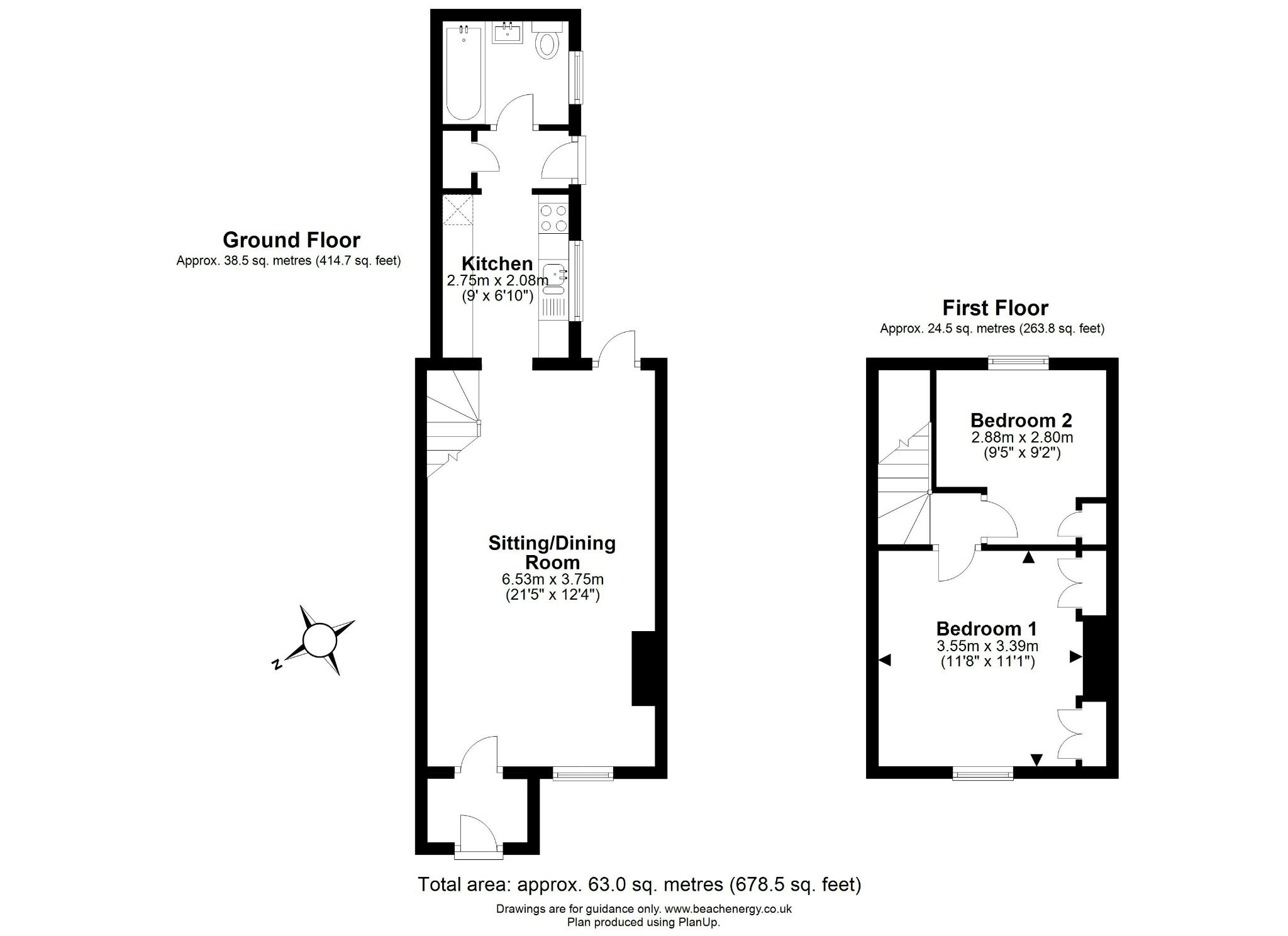 2 bed terraced house for sale in Cambridge Road, Waterbeach, Cambridge