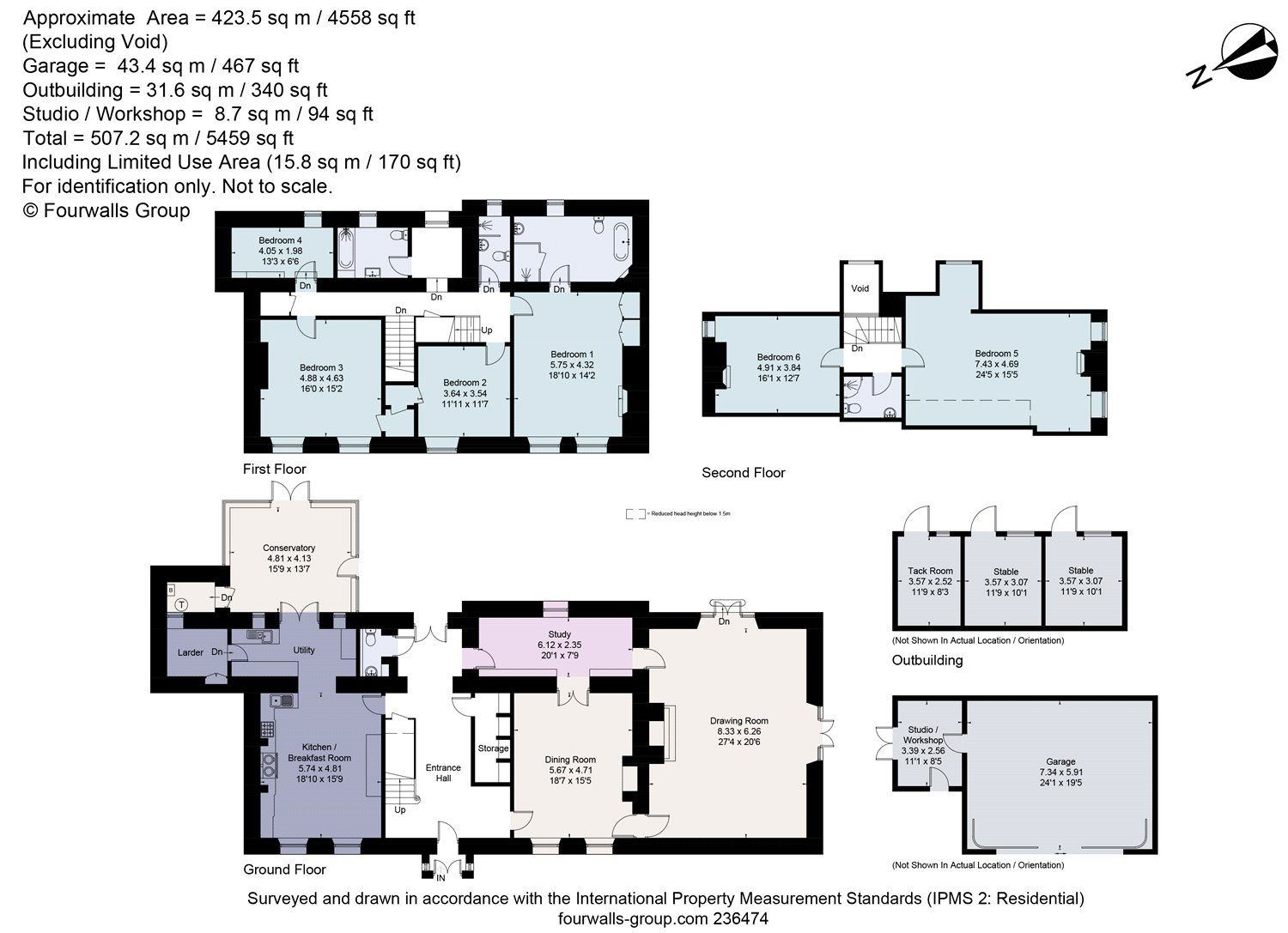 6 bed linkdetached house for sale in Godmanstone, Dorchester, Dorset