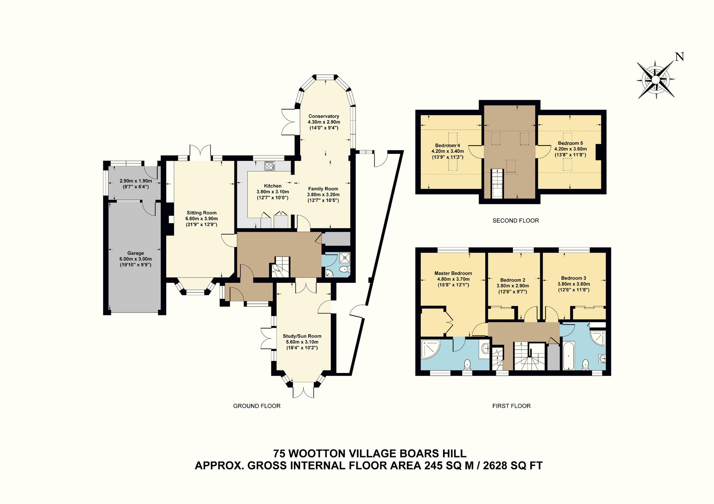 5 bed detached house for sale in Wootton Village, Boars Hill, Oxford