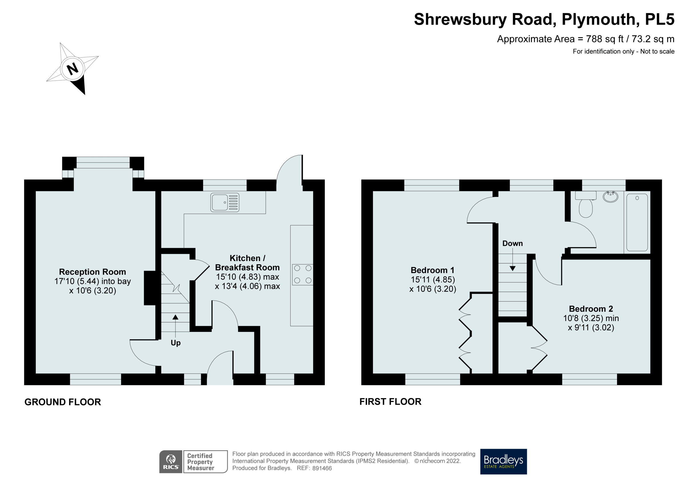 2 bed terraced house for sale in Shrewsbury Road, Plymouth, Devon PL5
