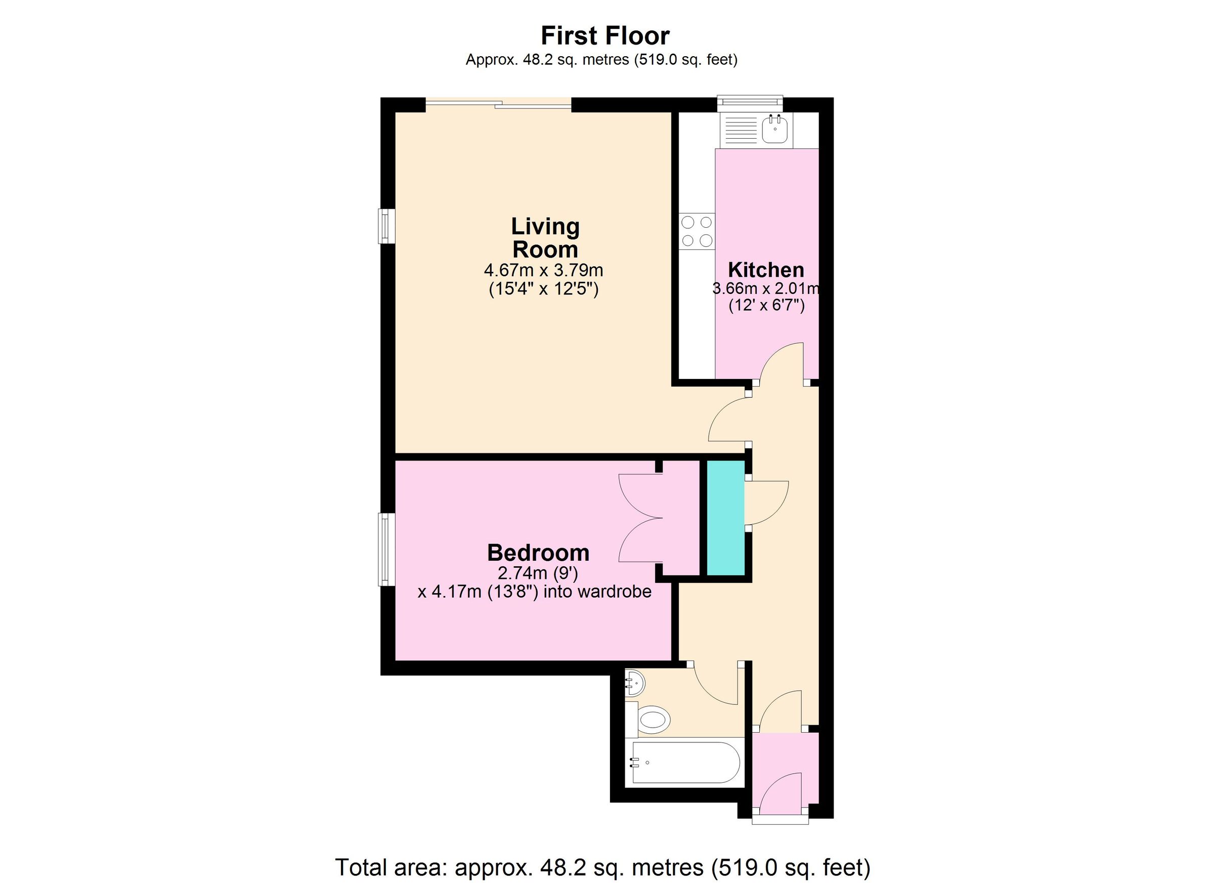 1 bed detached house for sale in St. Josephs Vale, Blackheath, London
