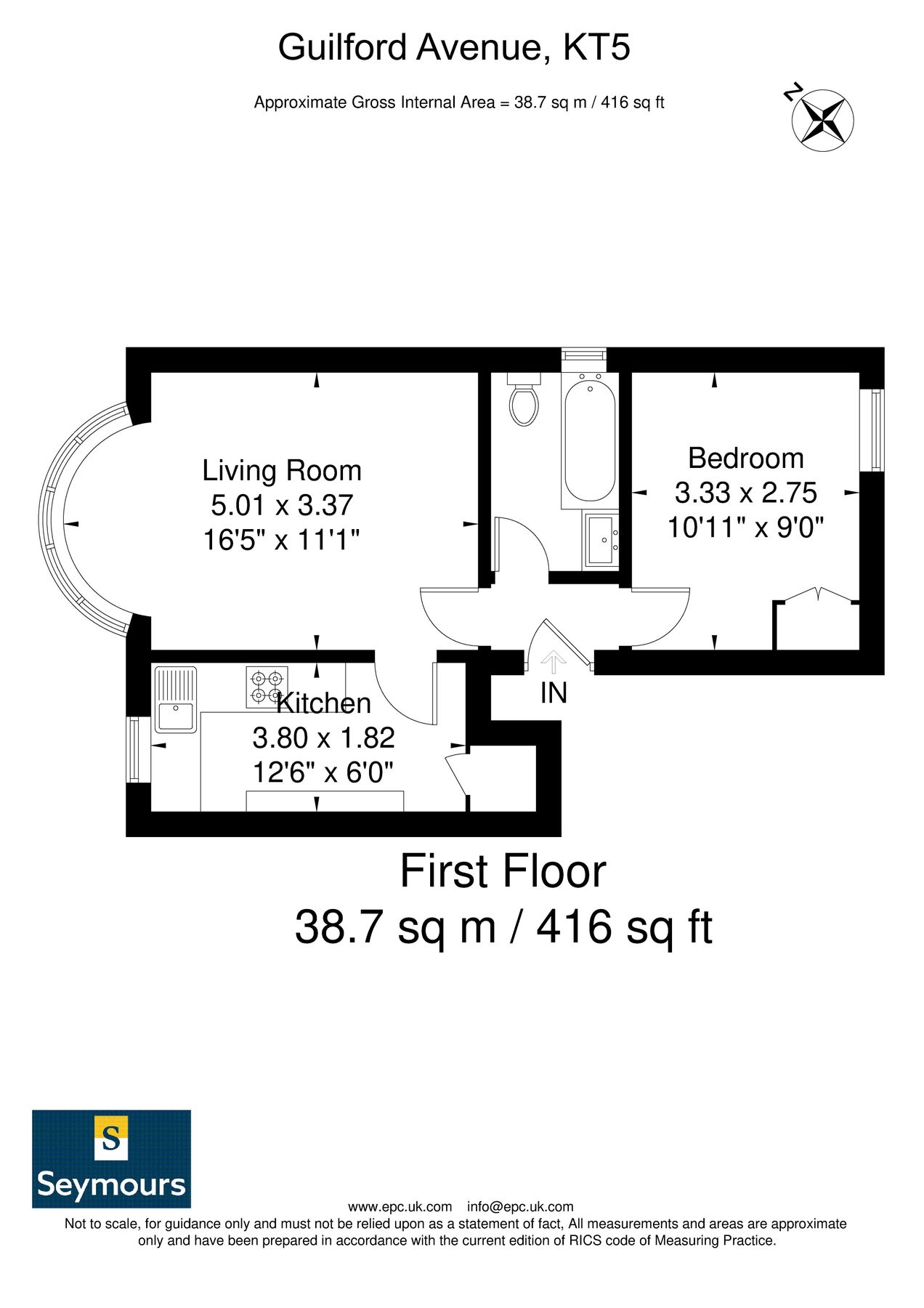 1 bed flat for sale in Guilford Avenue, Surbiton KT5 Zoopla