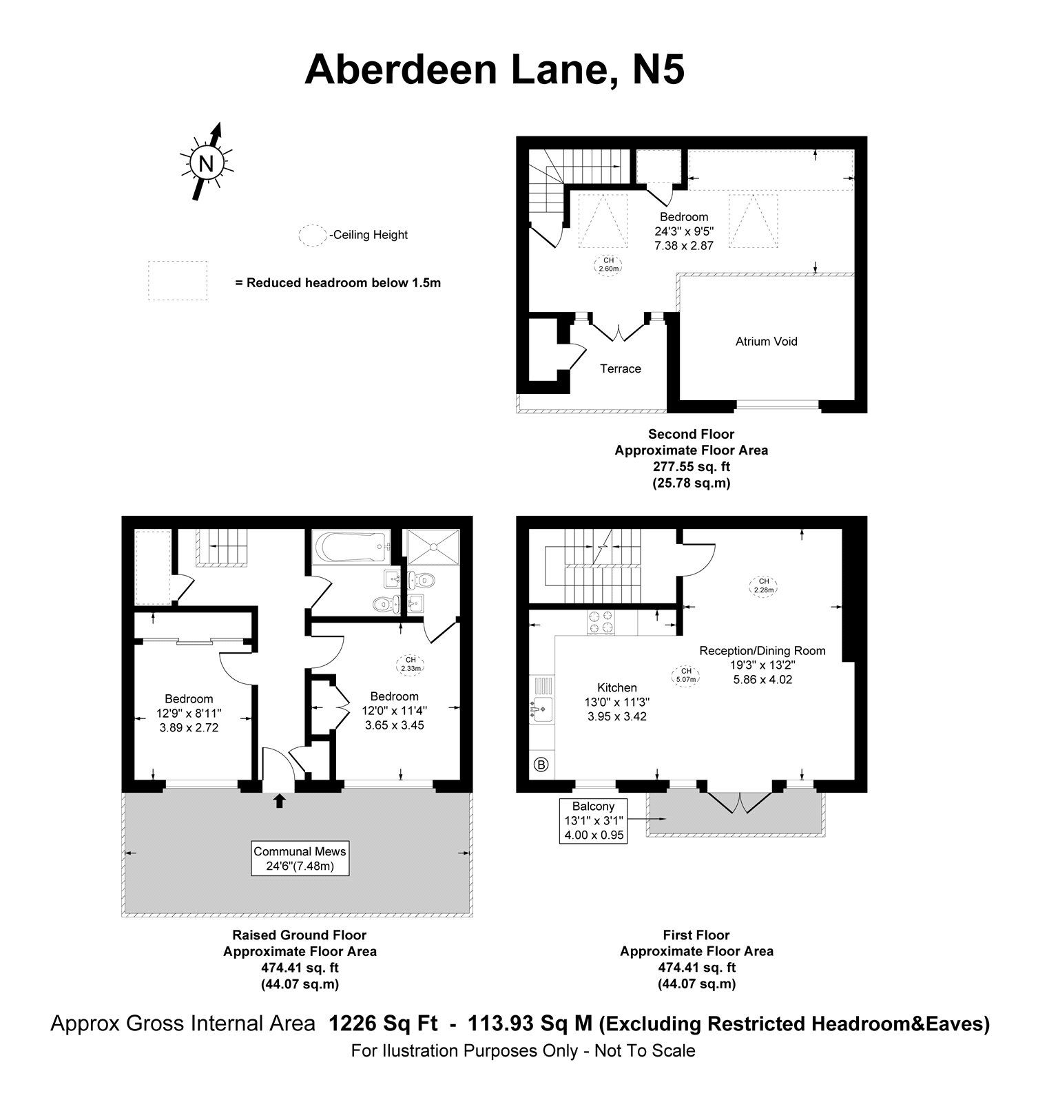 3 bed mews house for sale in Aberdeen Lane, Highbury Fields, Highbury