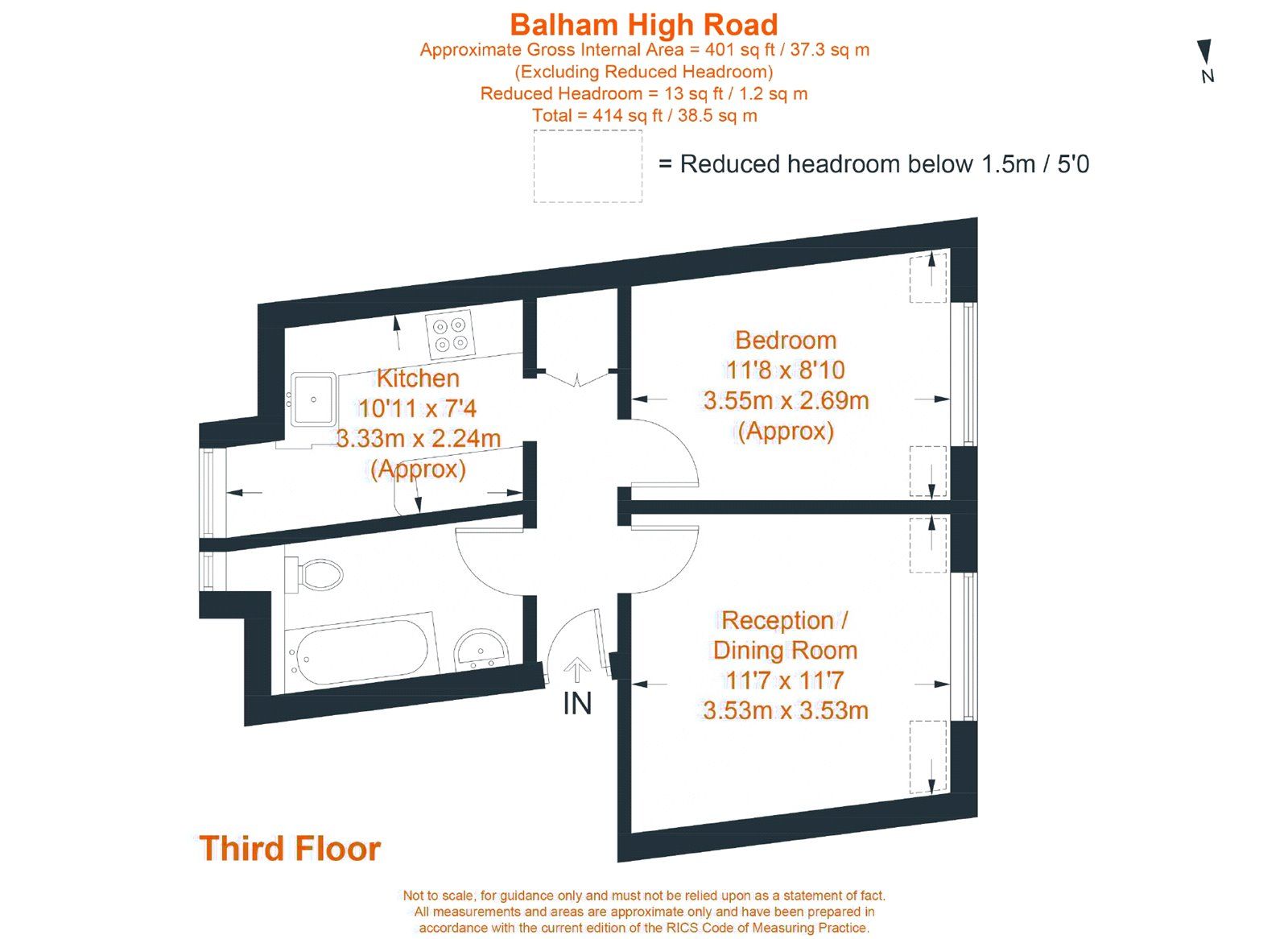 1 bed flat to rent in Balham High Road, London SW12 Zoopla