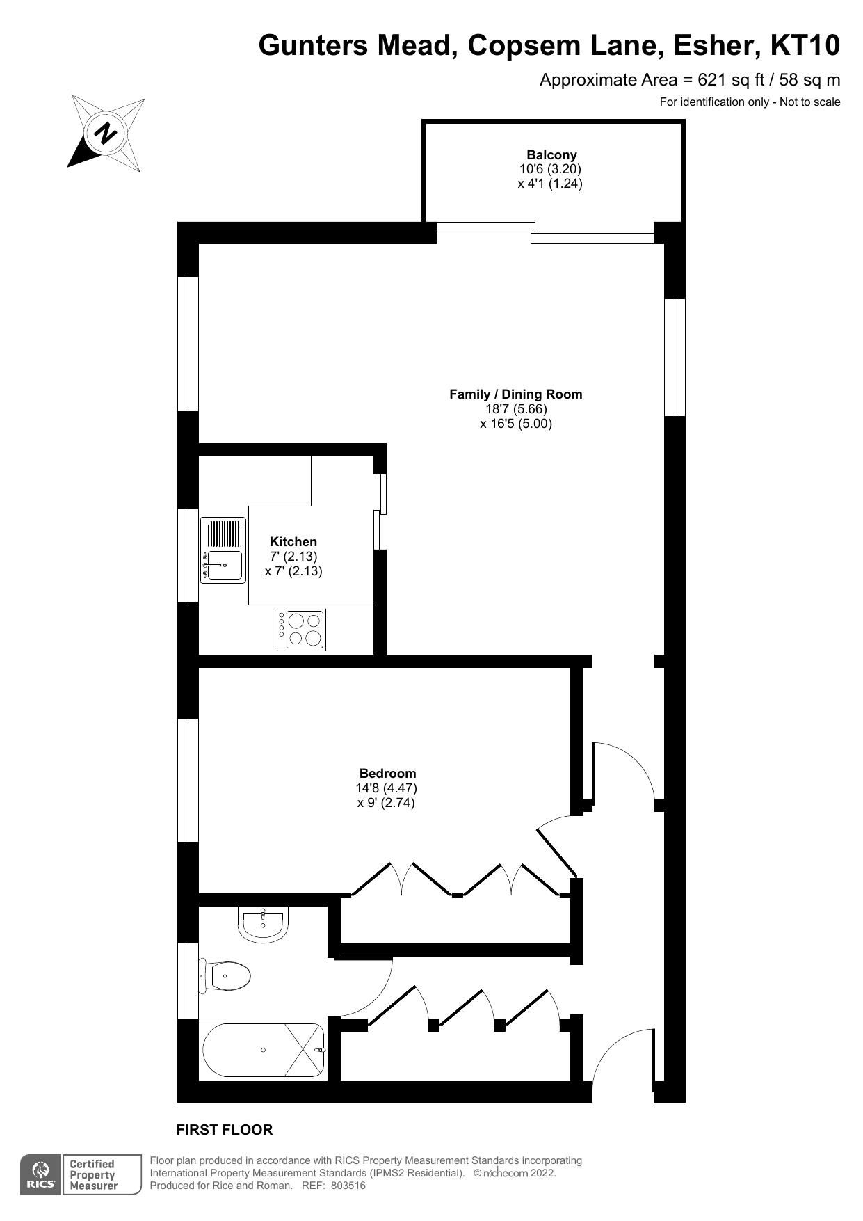 1 bed flat for sale in Gunters Mead, Esher KT10 Zoopla