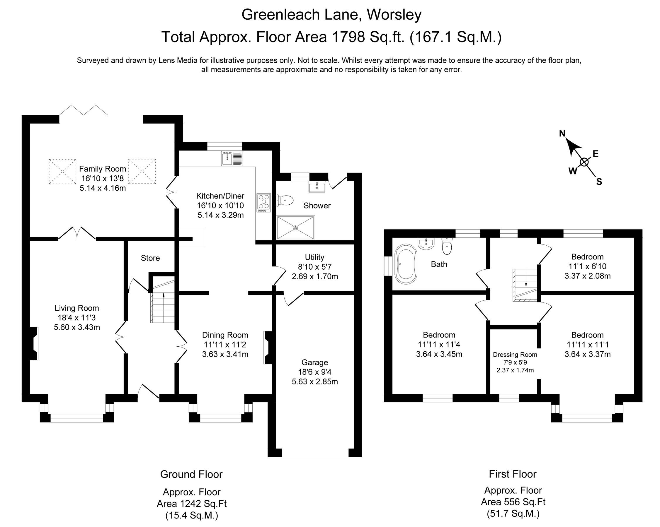 3 bed detached house for sale in Greenleach Lane, Roe Green, Worsley