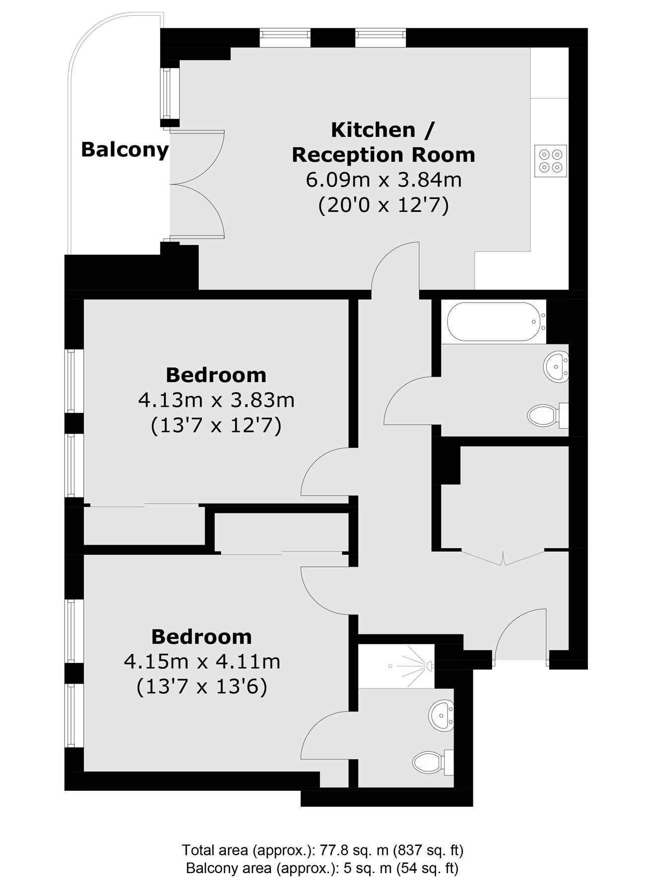 2 bed flat to rent in Chieftain Road, Longcross, Chertsey, Surrey KT16