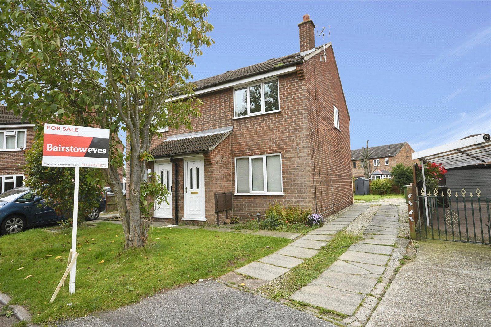 2 bed semidetached house for sale in Hall Close, Rainworth, Mansfield