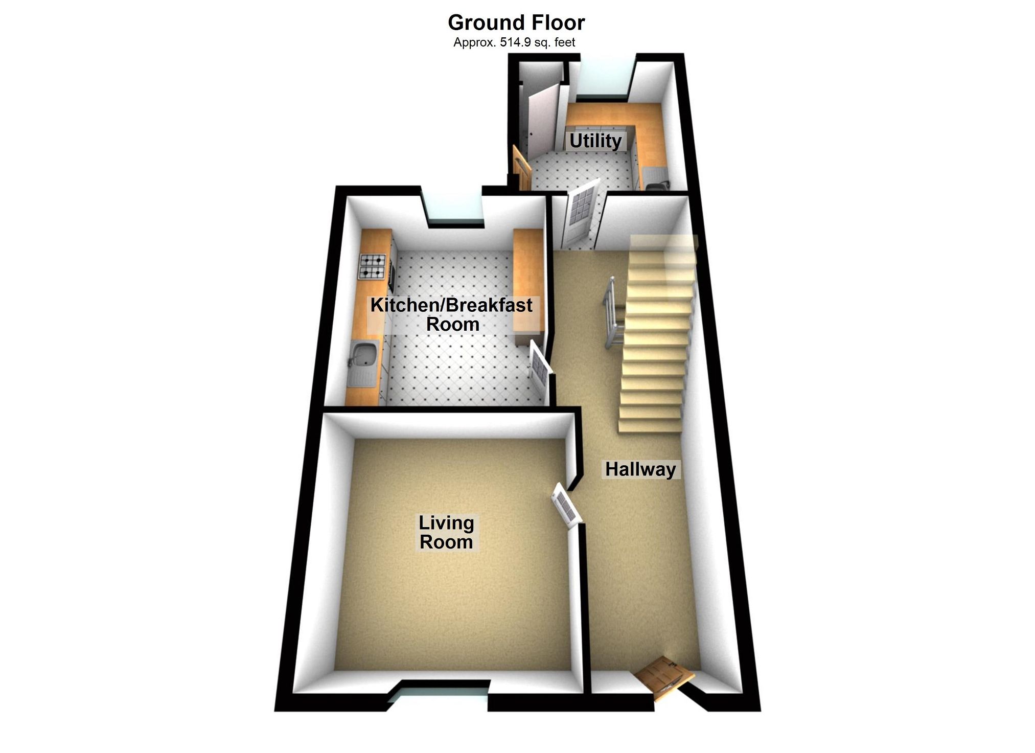 4 bed semidetached house for sale in Llanybydder, Nr Lampeter