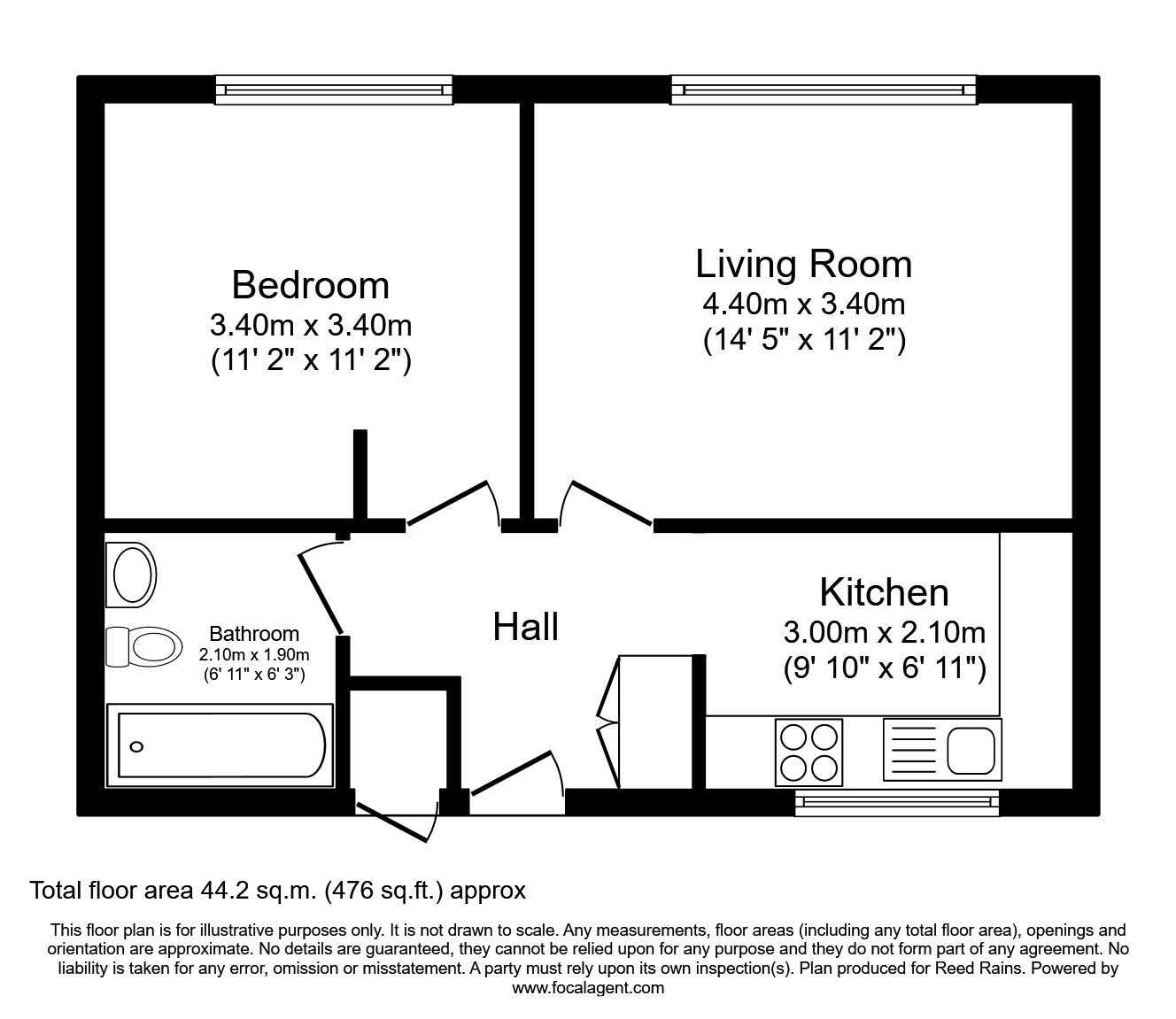 1 bed flat to rent in Westminster Road, Macclesfield, Cheshire SK10