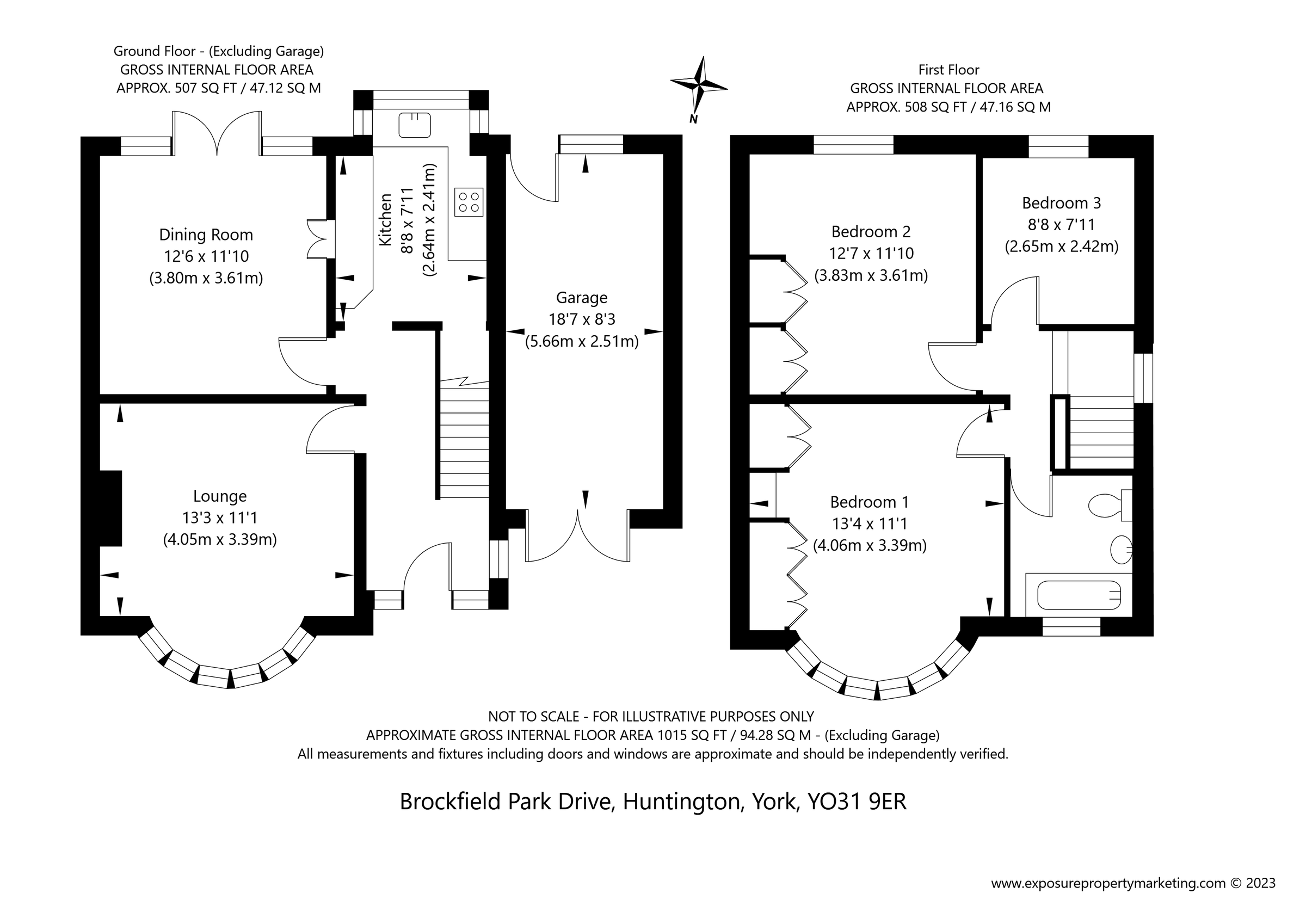 3 bed semidetached house for sale in Brockfield Park Drive, York