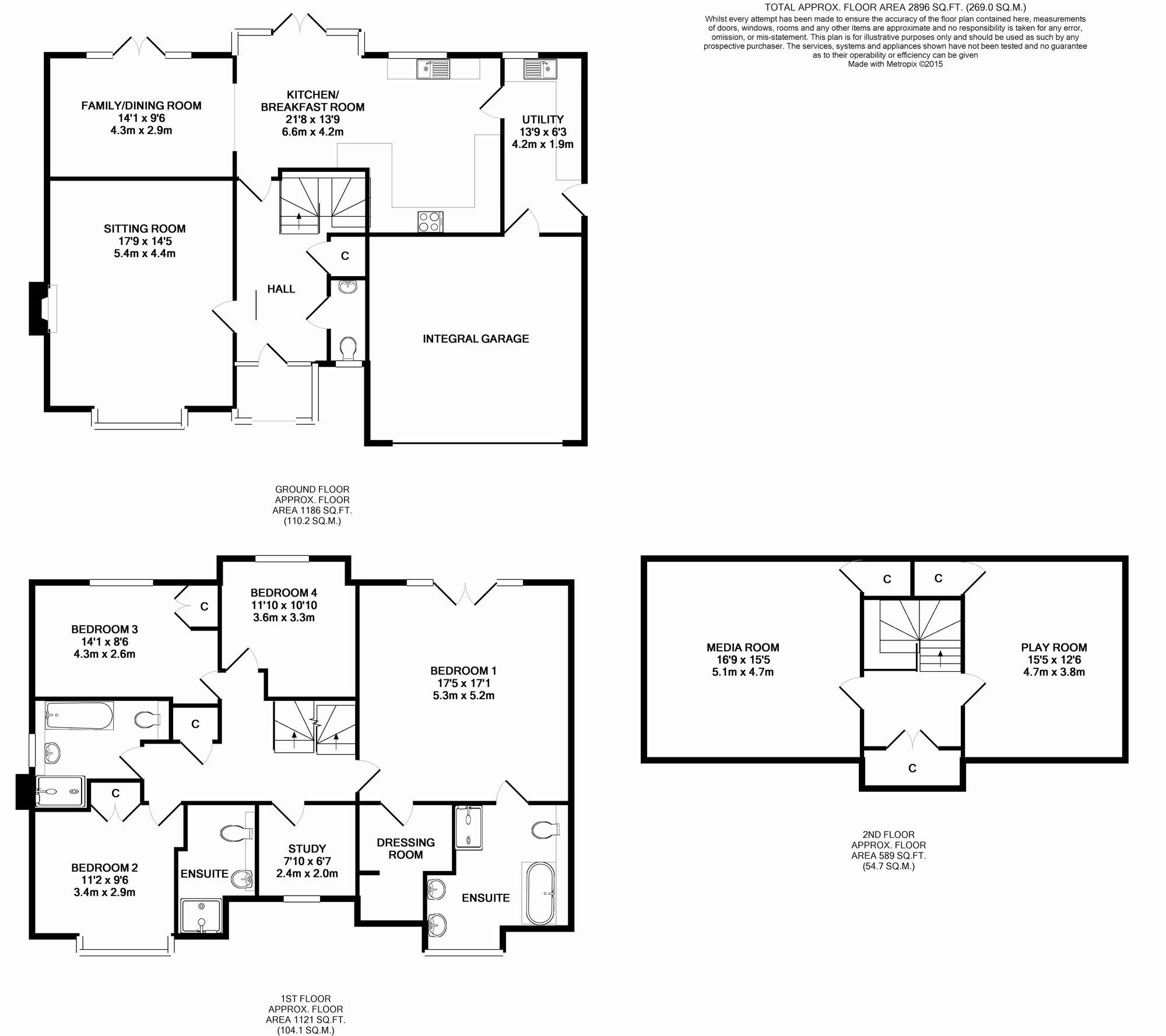 6 bed detached house for sale in Spring Meadow, Uckfield TN22 Zoopla