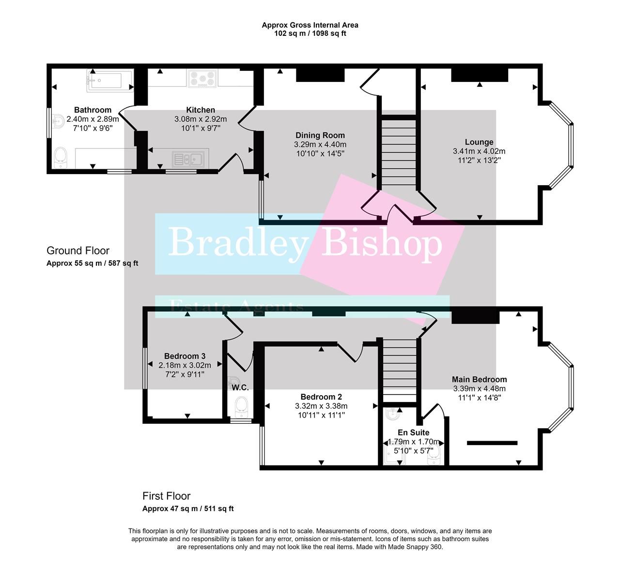 3 bed semidetached house for sale in Christchurch Road, Ashford, Kent