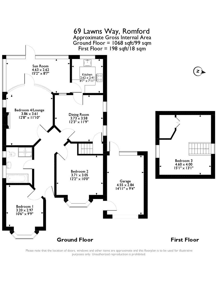 3 bed bungalow for sale in Lawns Way, Collier Row, Romford RM5 Zoopla