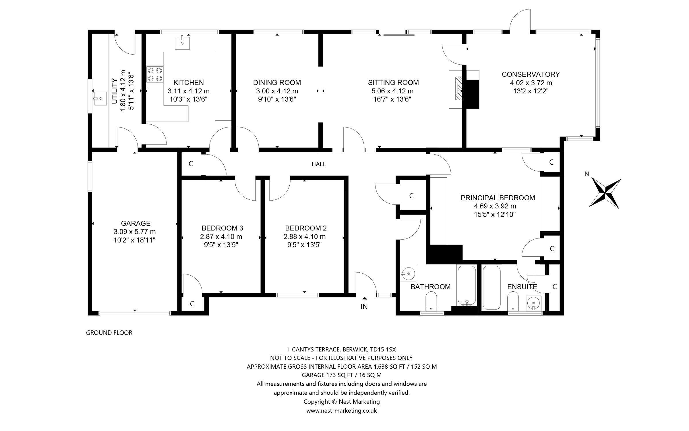 3 bed detached house for sale in Canty's Terrace, BerwickUponTweed