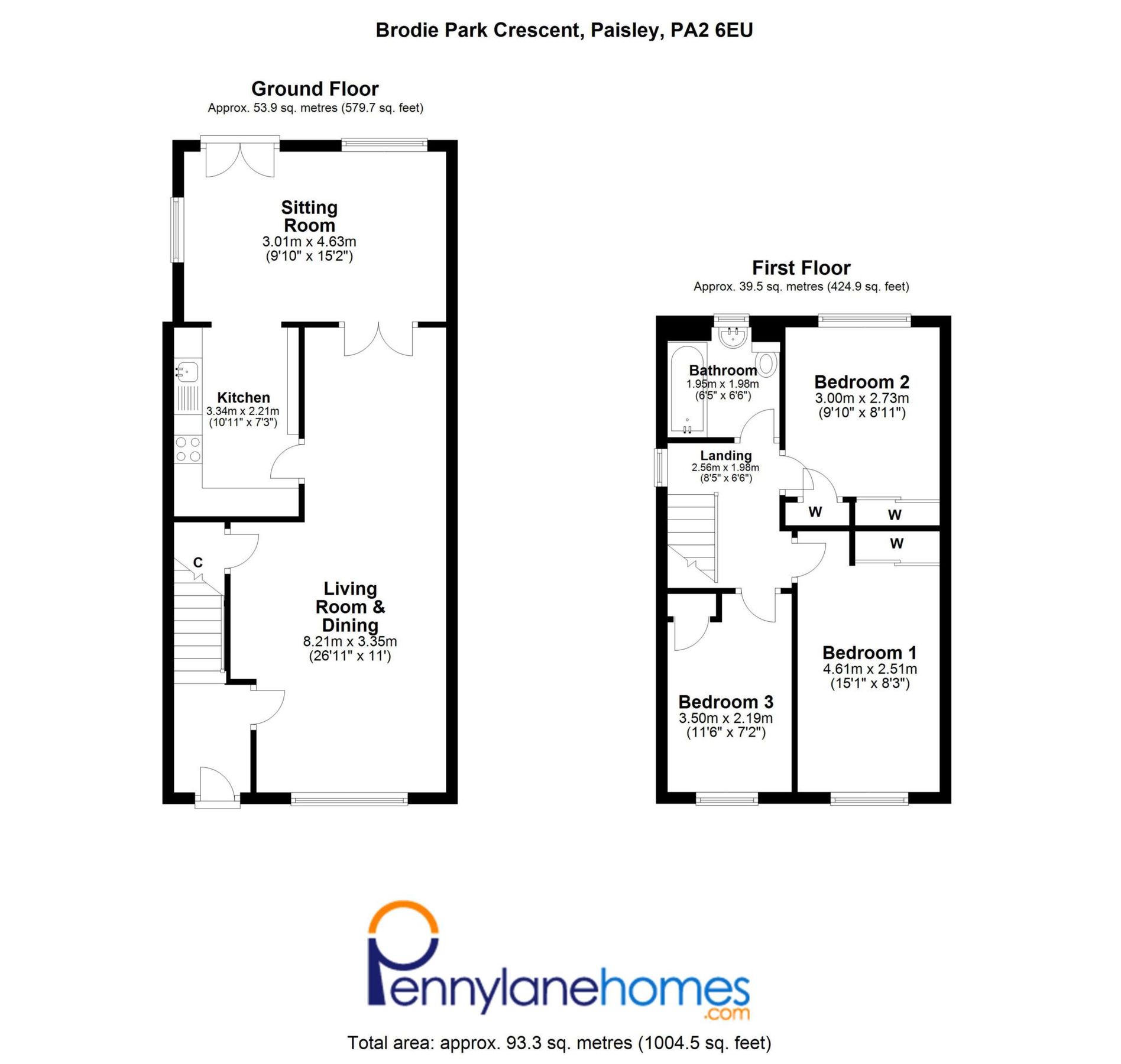 3 bed semidetached house for sale in Brodie Park Crescent, Paisley PA2