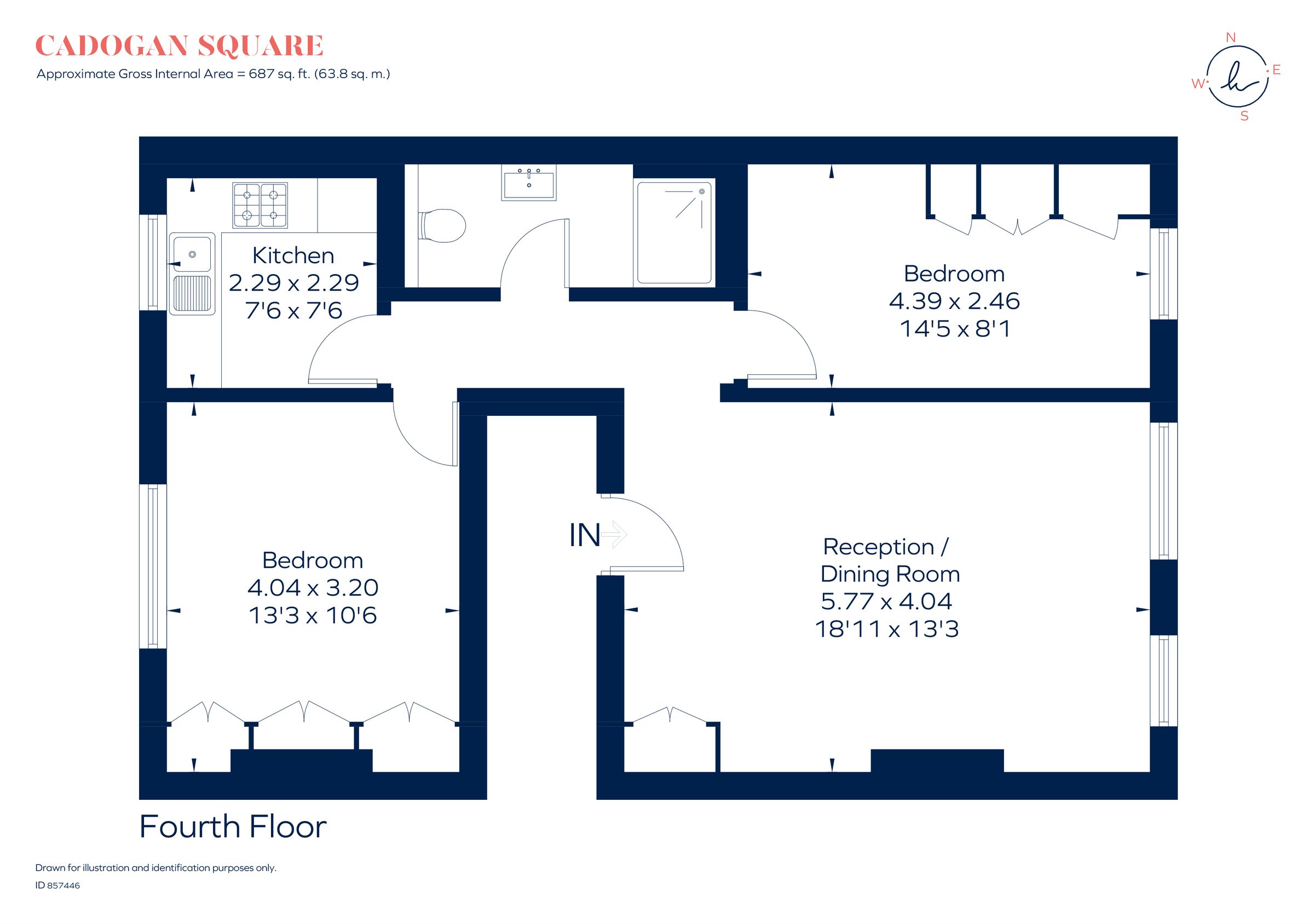 2 bed flat to rent in Cadogan Square, London SW1X Zoopla