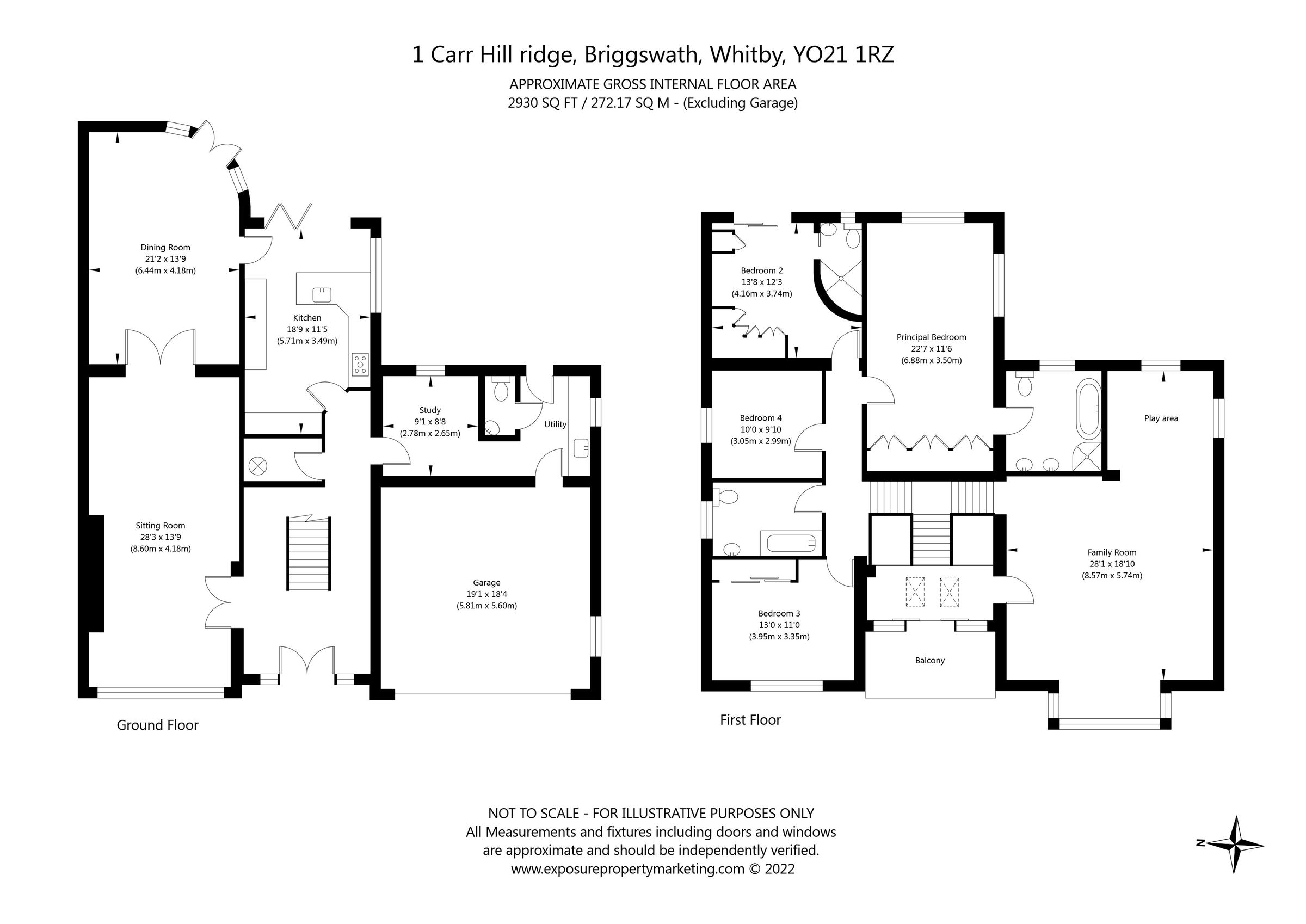 4 bed detached house for sale in Carr Hill Ridge, Briggswath, Whitby