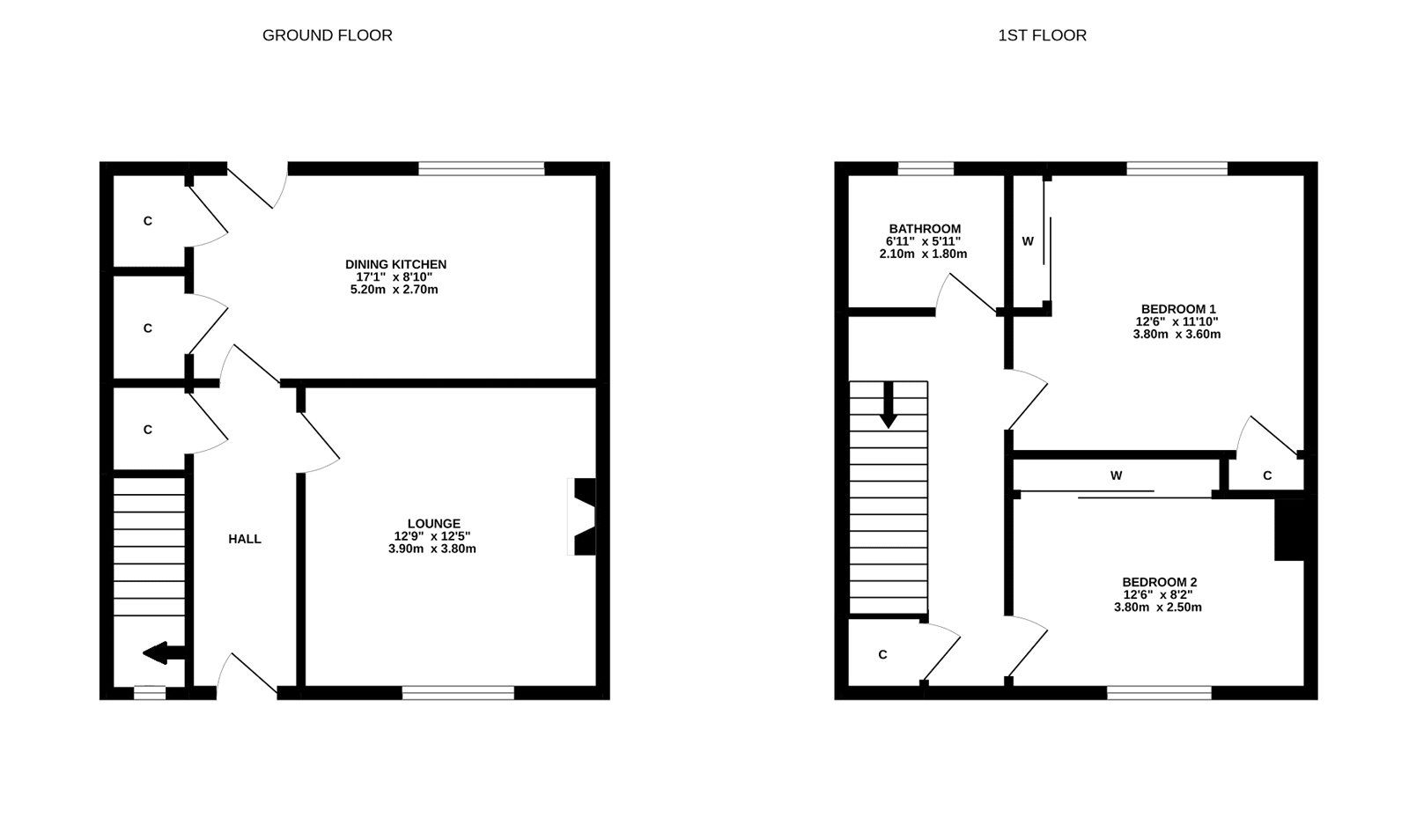 2 bed terraced house for sale in North Calder Drive, Petersburn